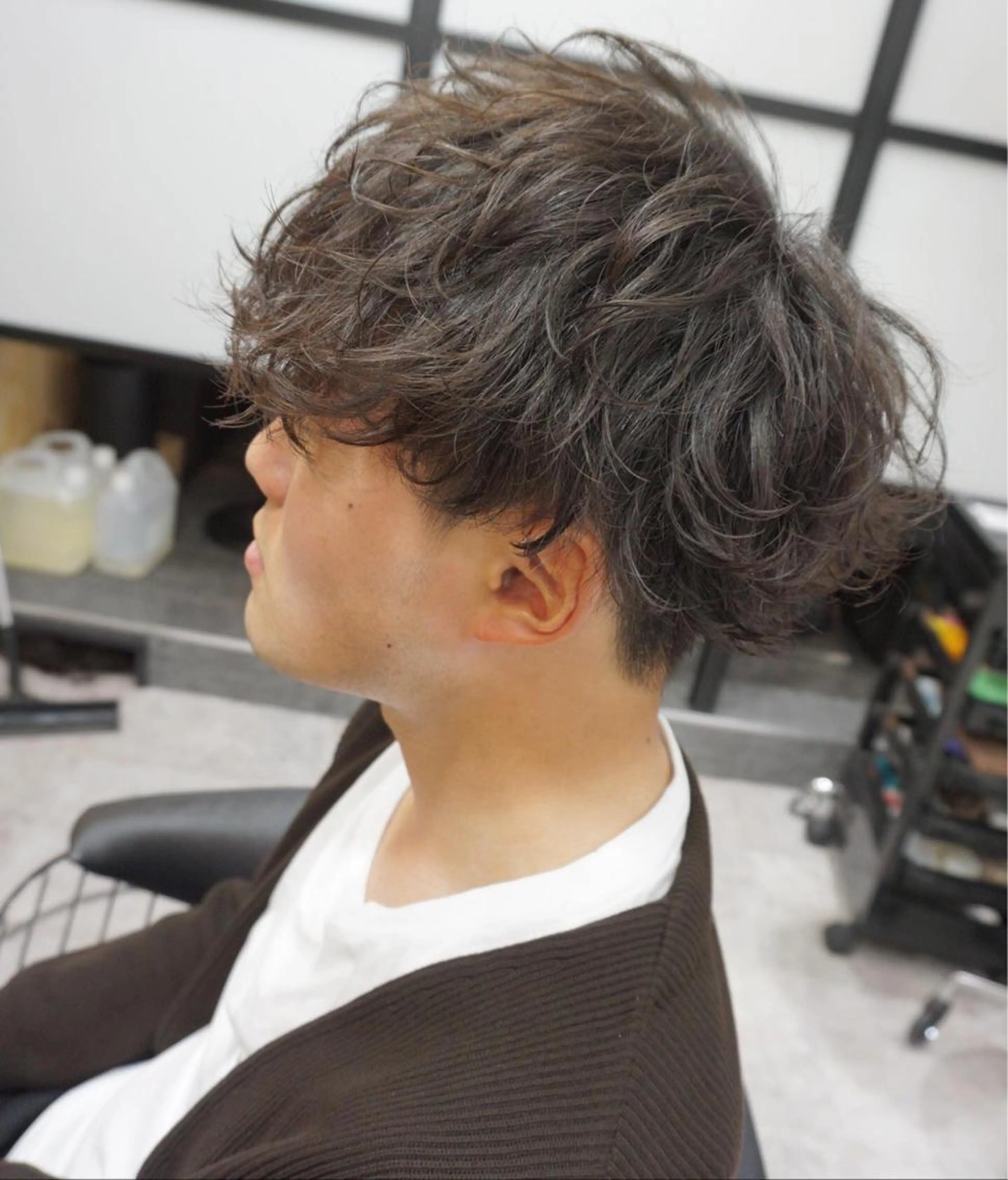 ✂️メンズカット&無造作コスメパーマ&フルカラー&2STEPトリートメント【土日祝日＋1100】の写真