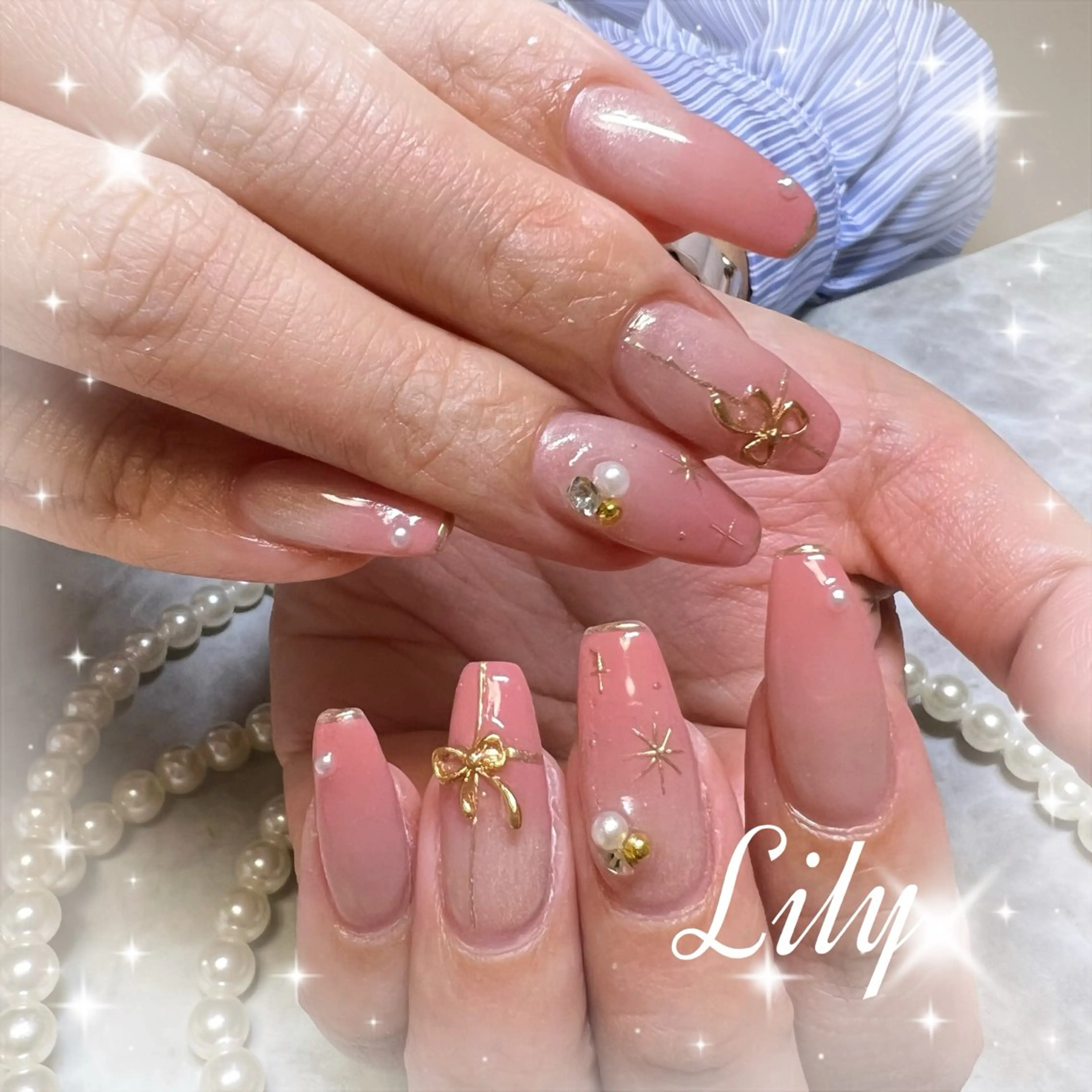 ネイル ハンドネイル Lily*nail 🌻Mii🌻のネイルデザイン