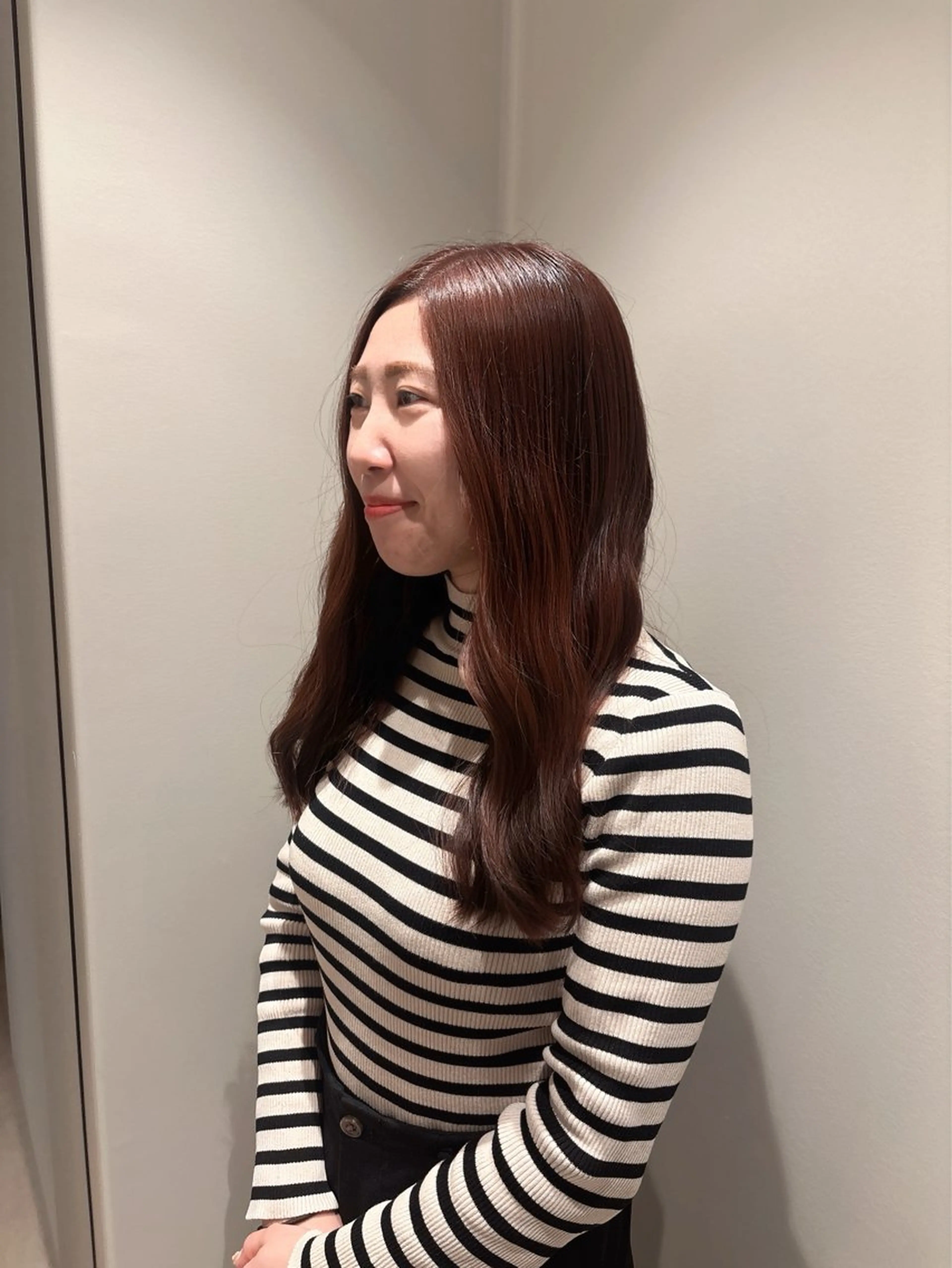 ロング カラー ベージュカラー ピンクカラー ピンクベージュ 髪質改善カラー ブラウン🤎YUMEのヘアスタイル