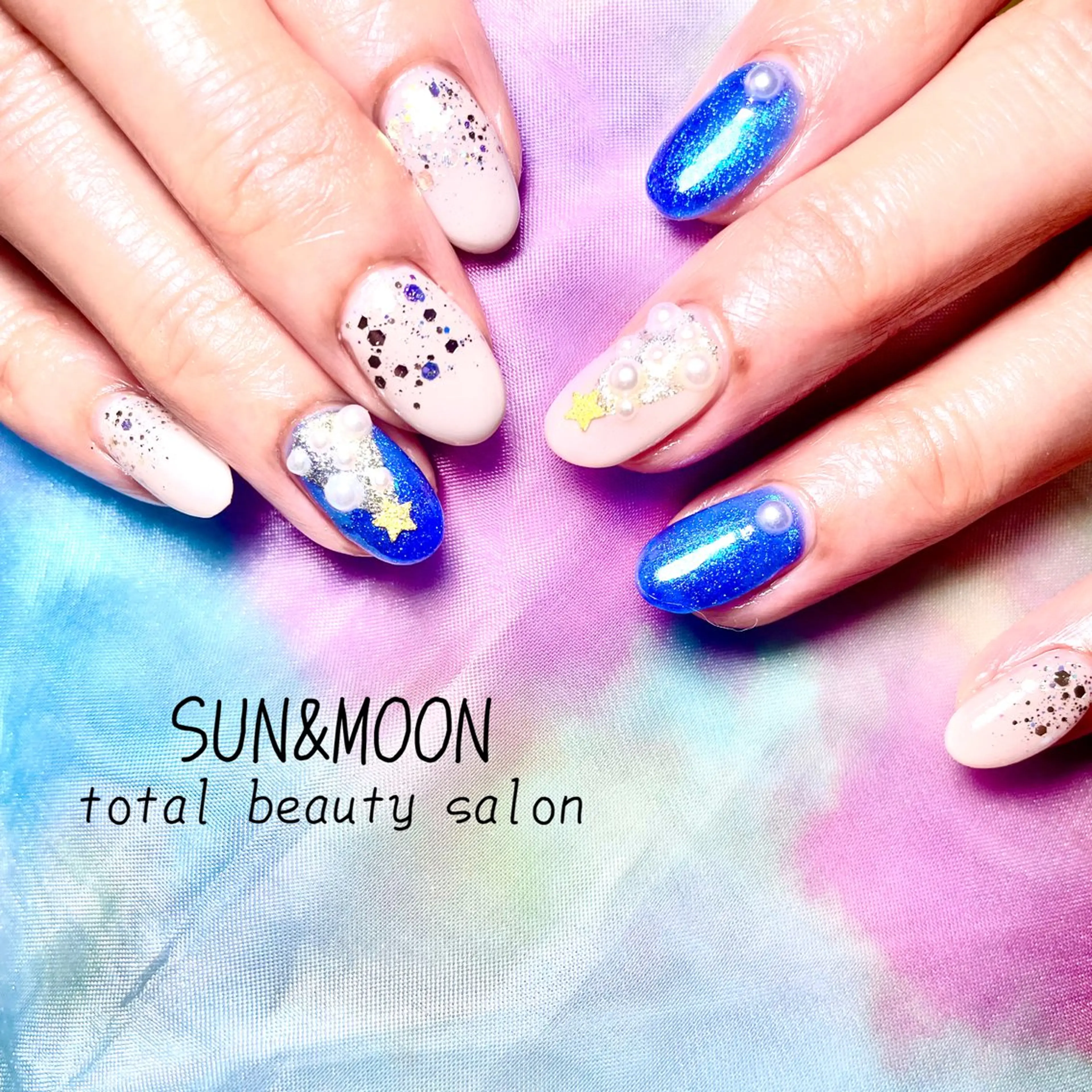 ネイル ハンドネイル SUN&MOON REOのネイルデザイン