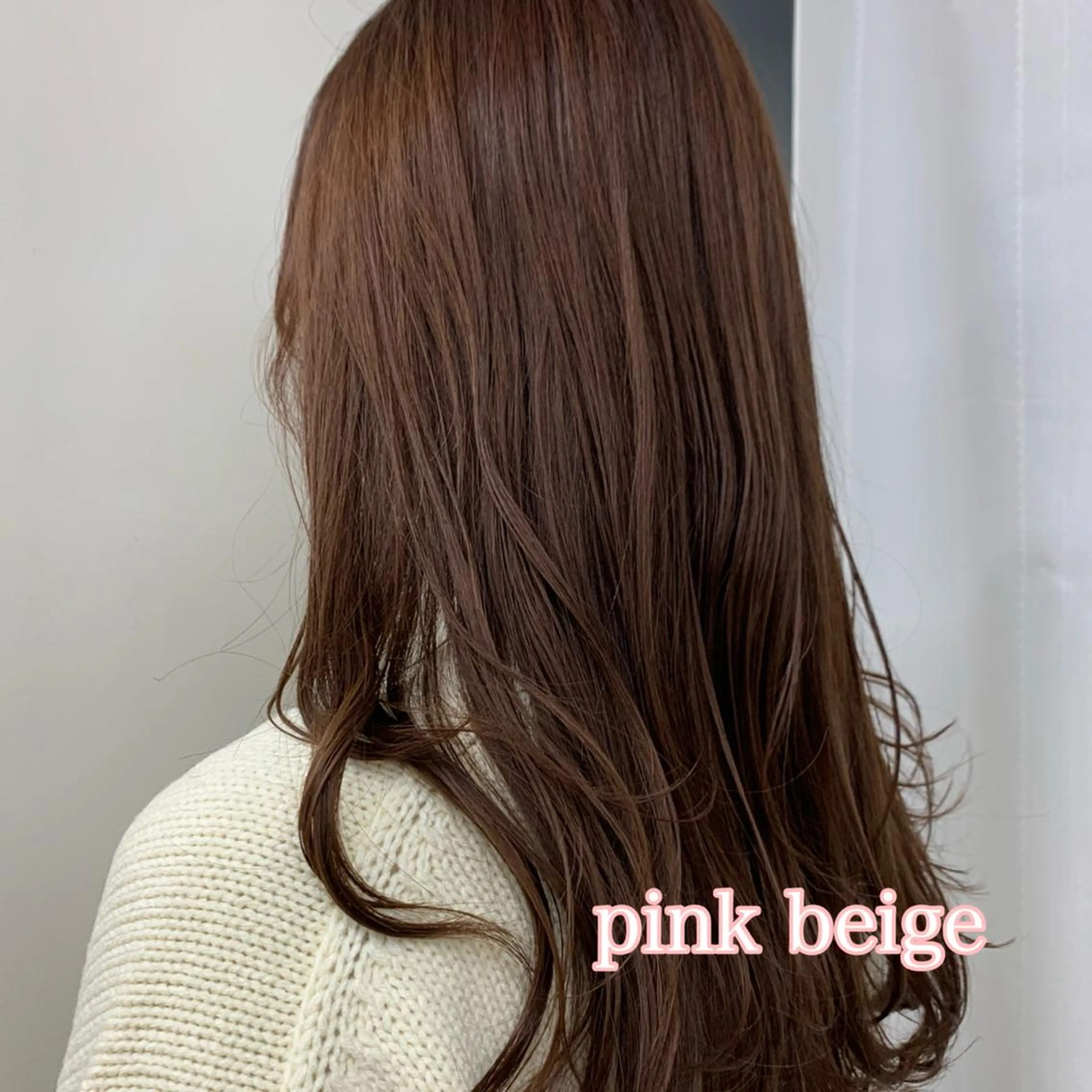 セミロング レイヤーカット 🌿透け感カラーのヘアスタイル