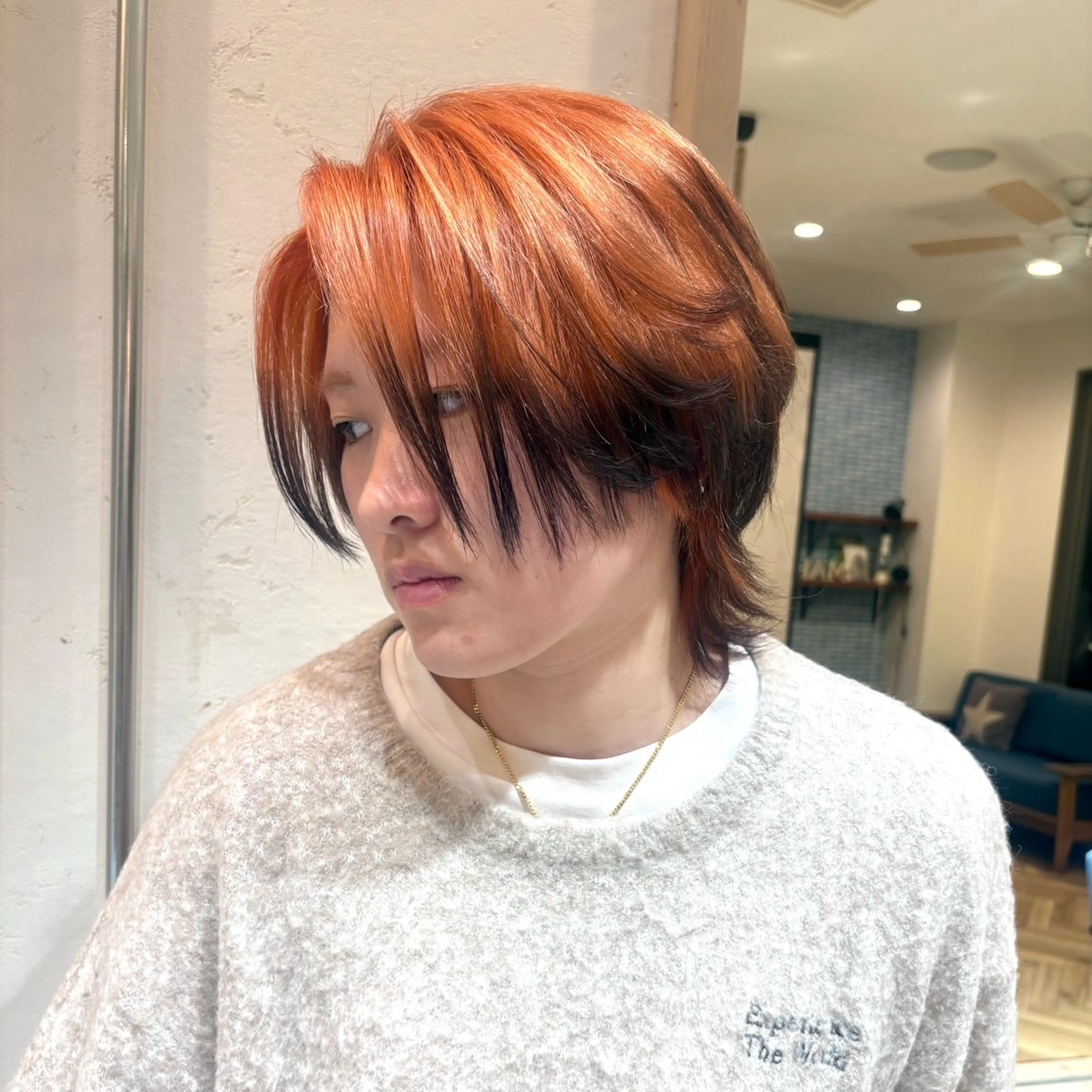 ショート カラー メンズ ヘアカラー トリートメント ハイトーン/PELE 原宿/Kanau🥀のヘアスタイル