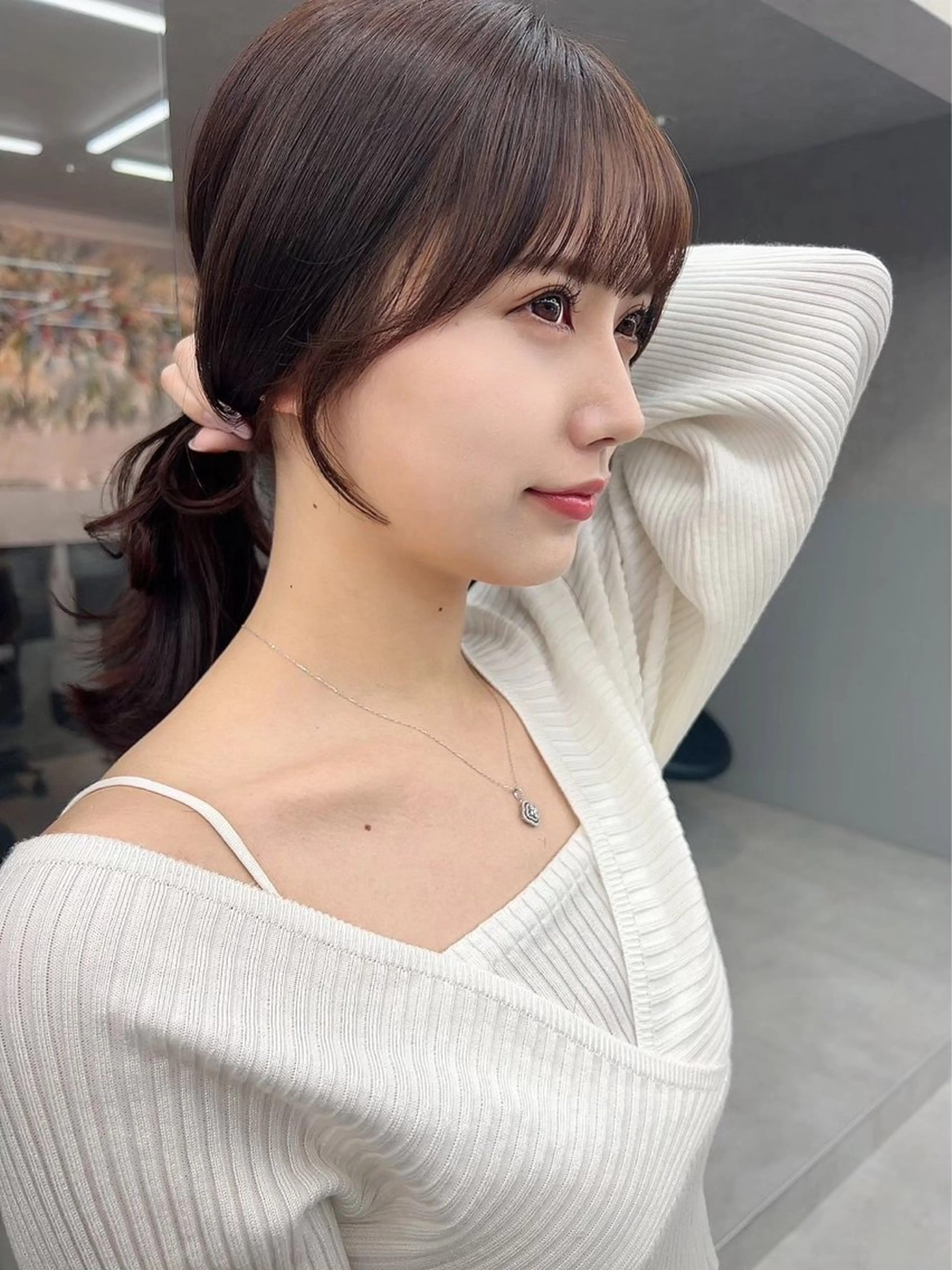 セミロング 韓国ヘア/レイヤー Londエレンのヘアスタイル