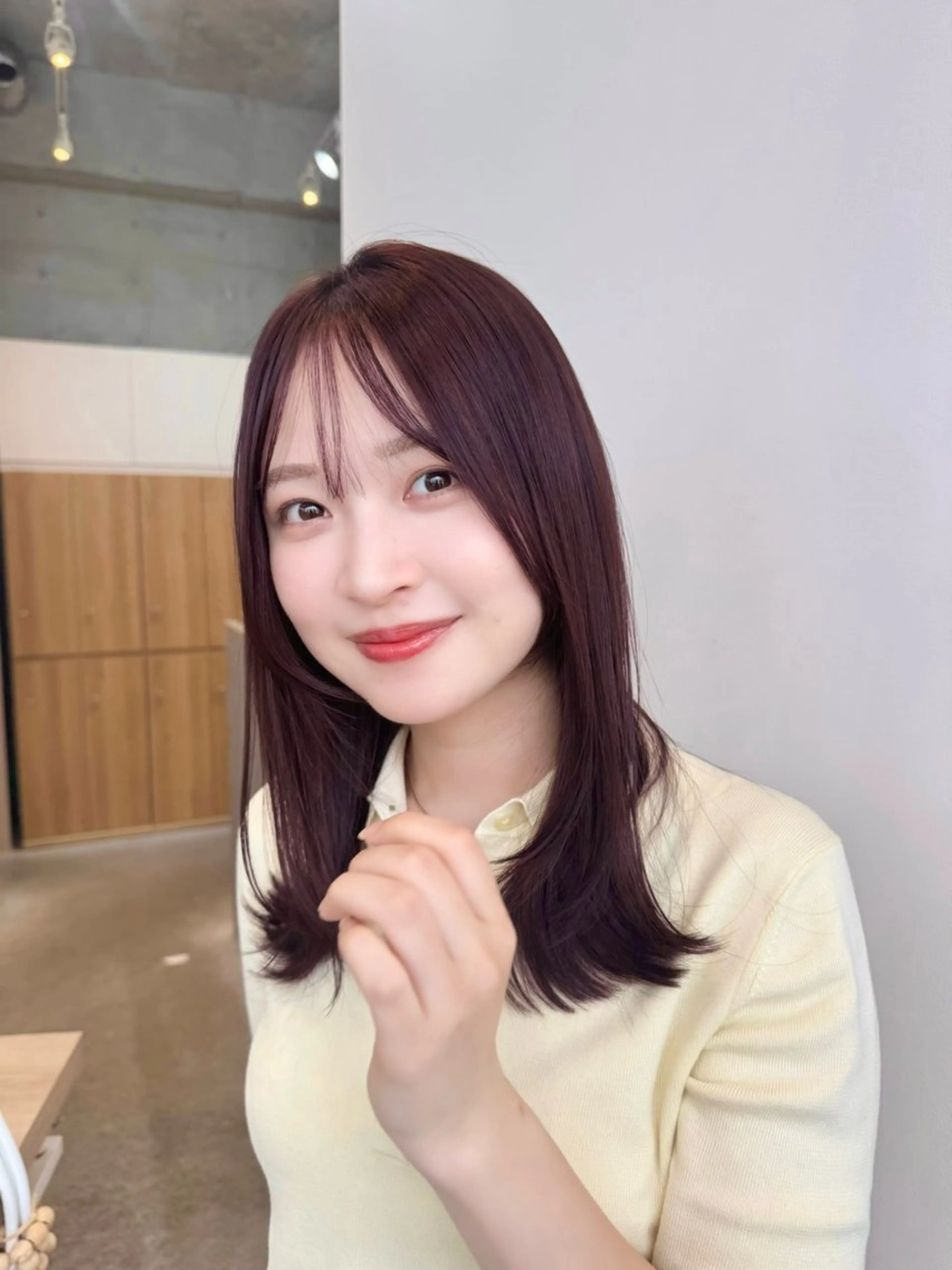 ミディアム カラー ヘアカラー 🫧艶カラー/ダブル カラー♡/桜🌸のヘアスタイル