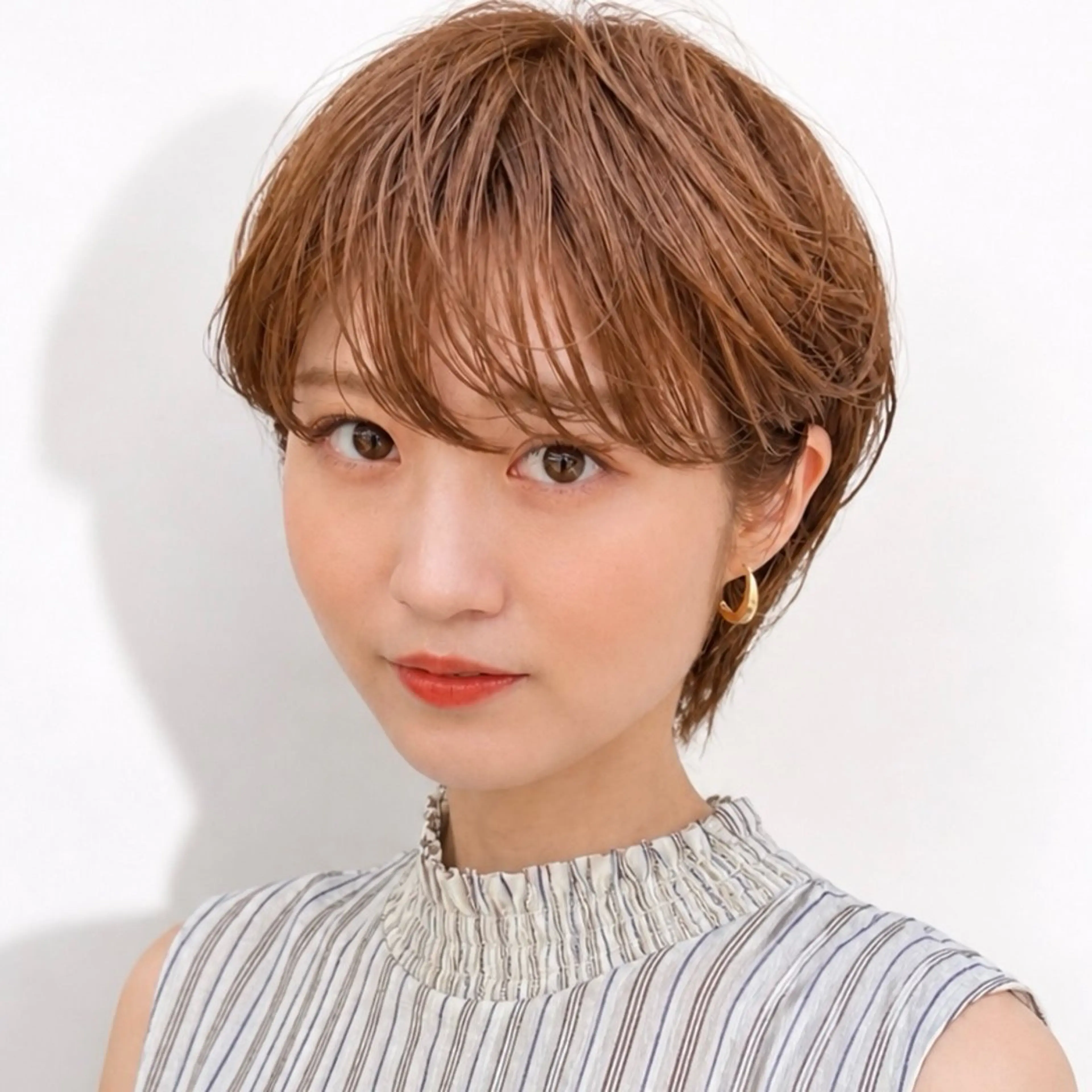ショート カラー パーマ カット ヘアカラー KAKKY/ショート レイヤー/千種/池下のヘアスタイル