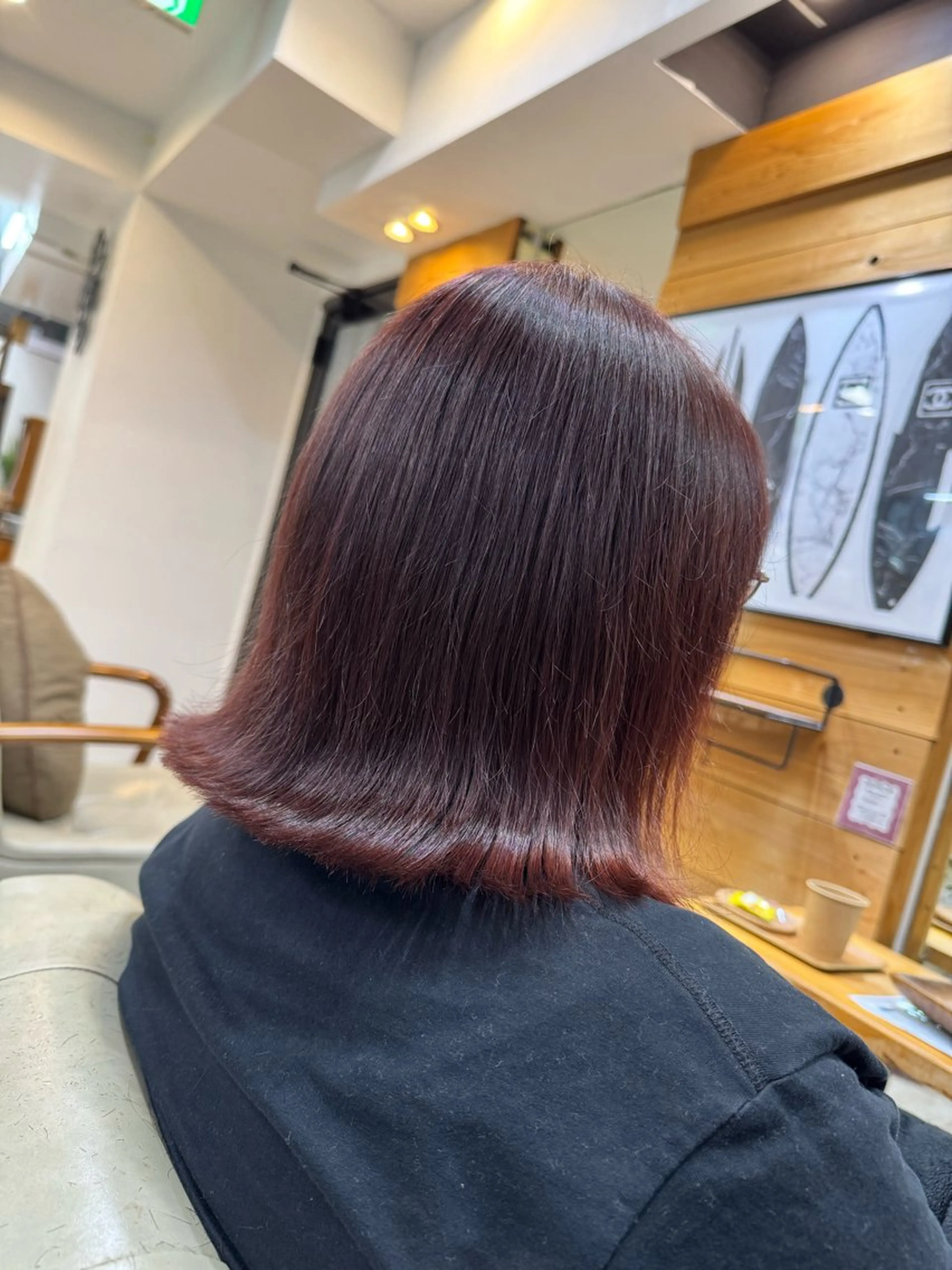 ミディアム カラー 早稲田/ショート/ 髪質改善/艶カラーのヘアスタイル