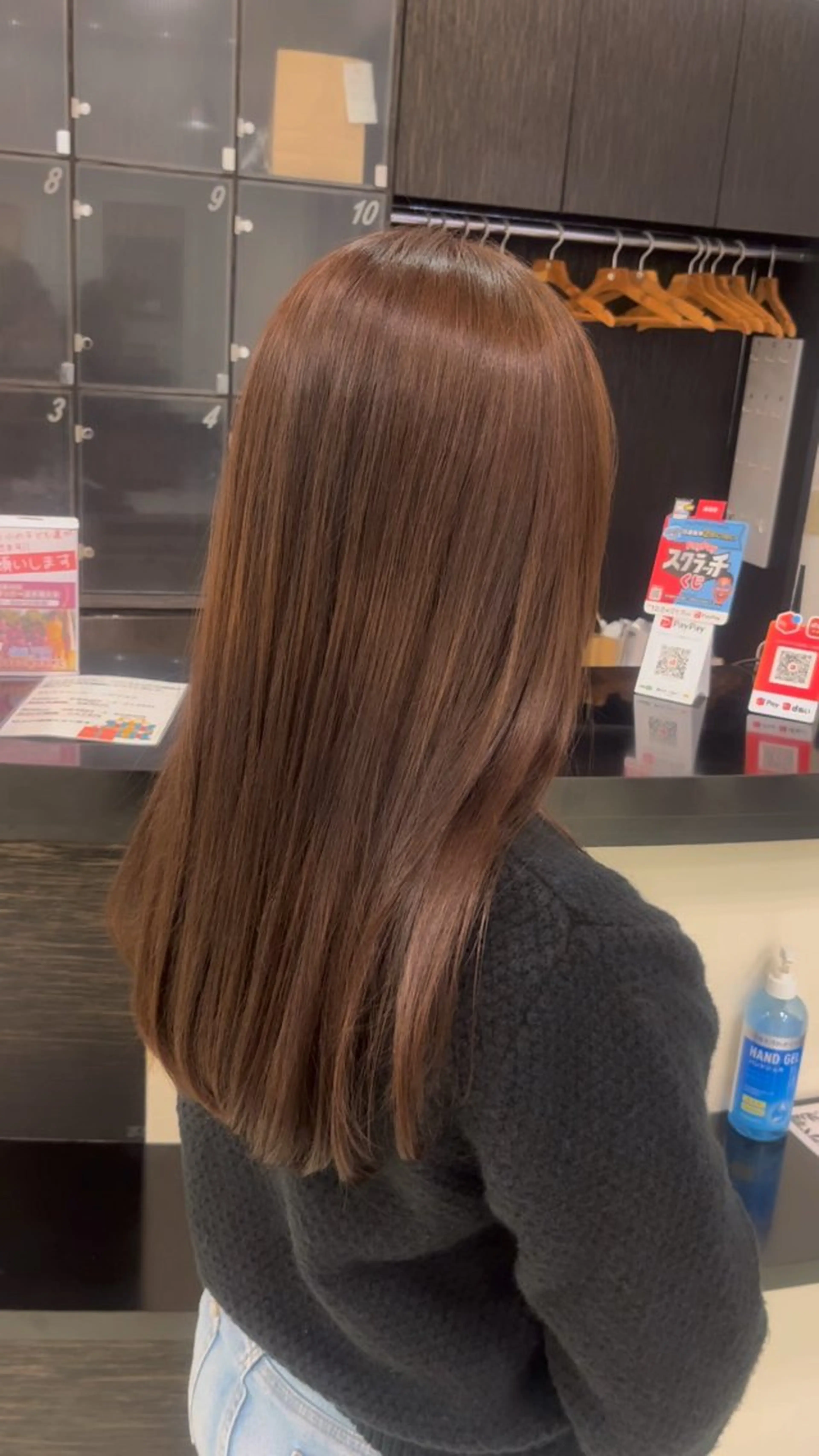 ロング カラー ブラウンカラー 透明感カラー ヘアカラー 藤原 珠花のヘアスタイル