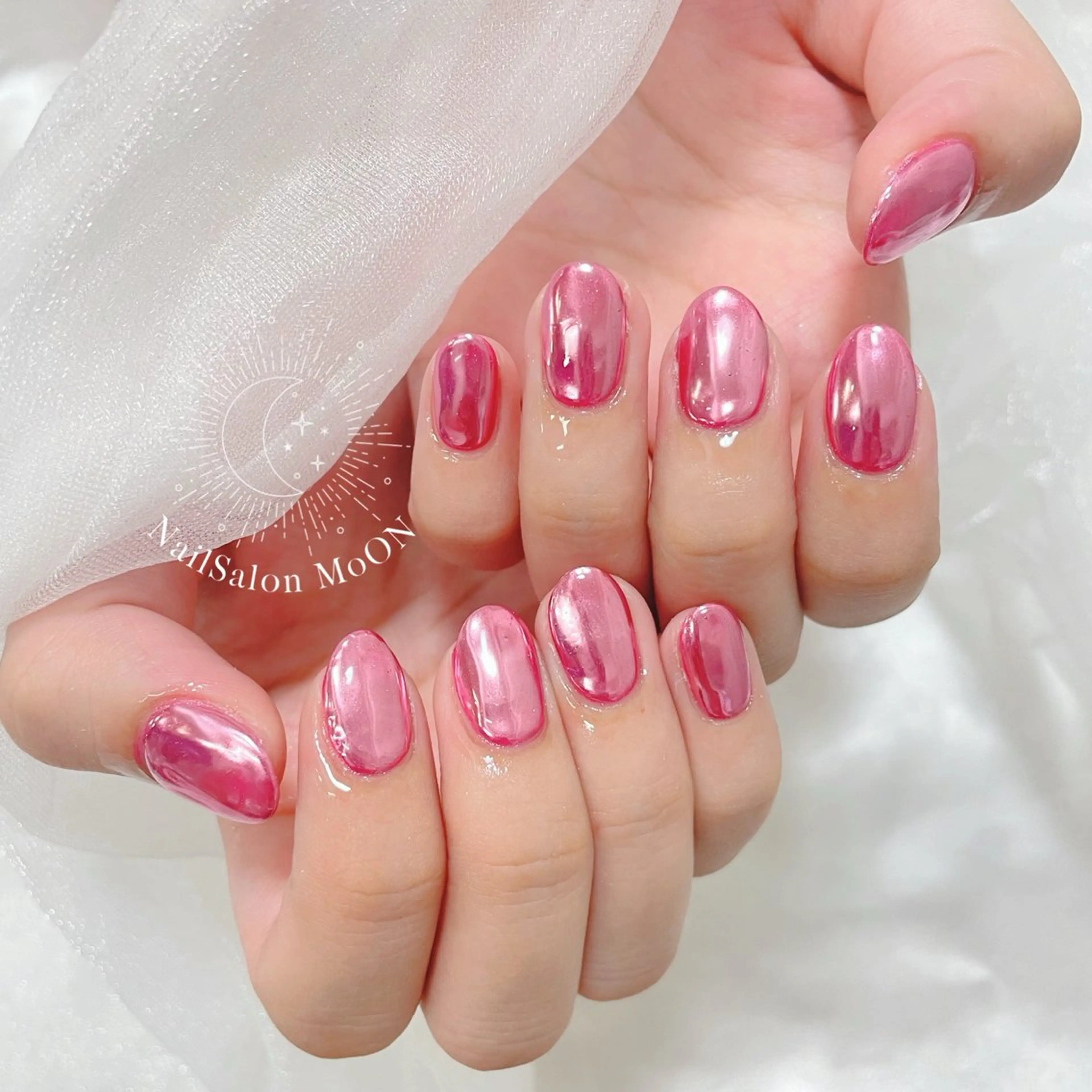 ネイル ミラーネイル ハンドネイル ハンドケア MoON...❤︎ MeGuのネイルデザイン