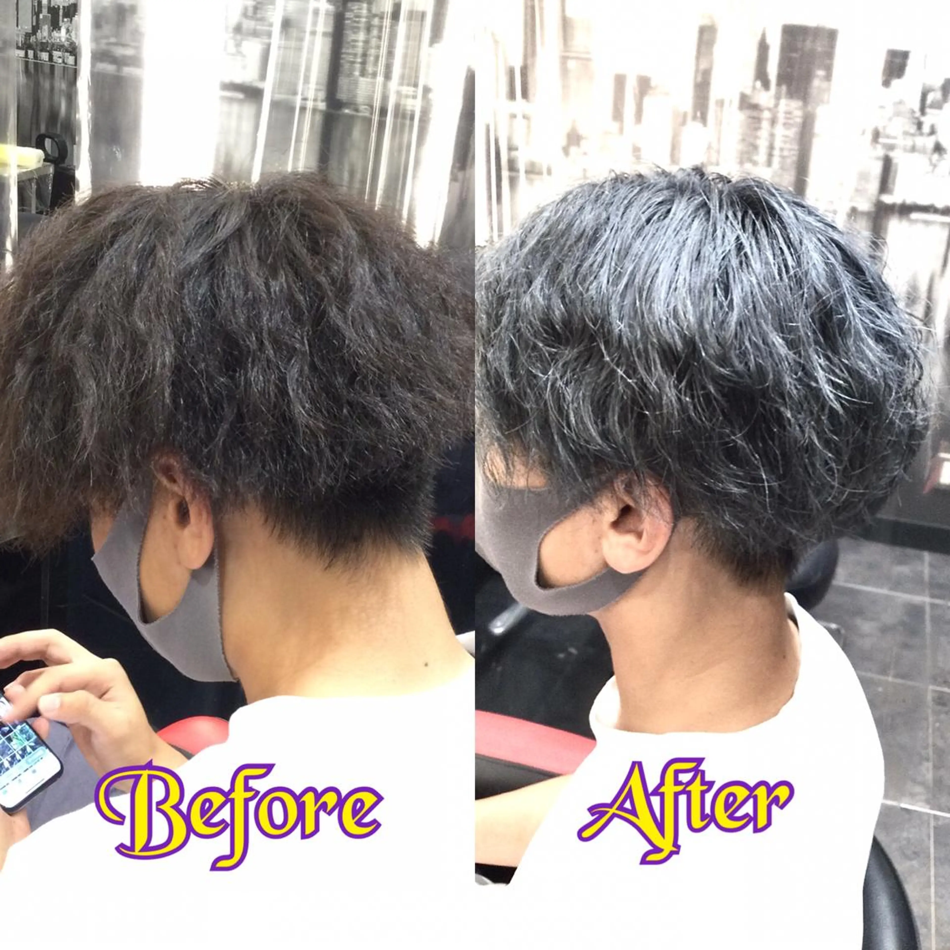 カラー パーマ メンズ Annon プライベートサロンのヘアスタイル