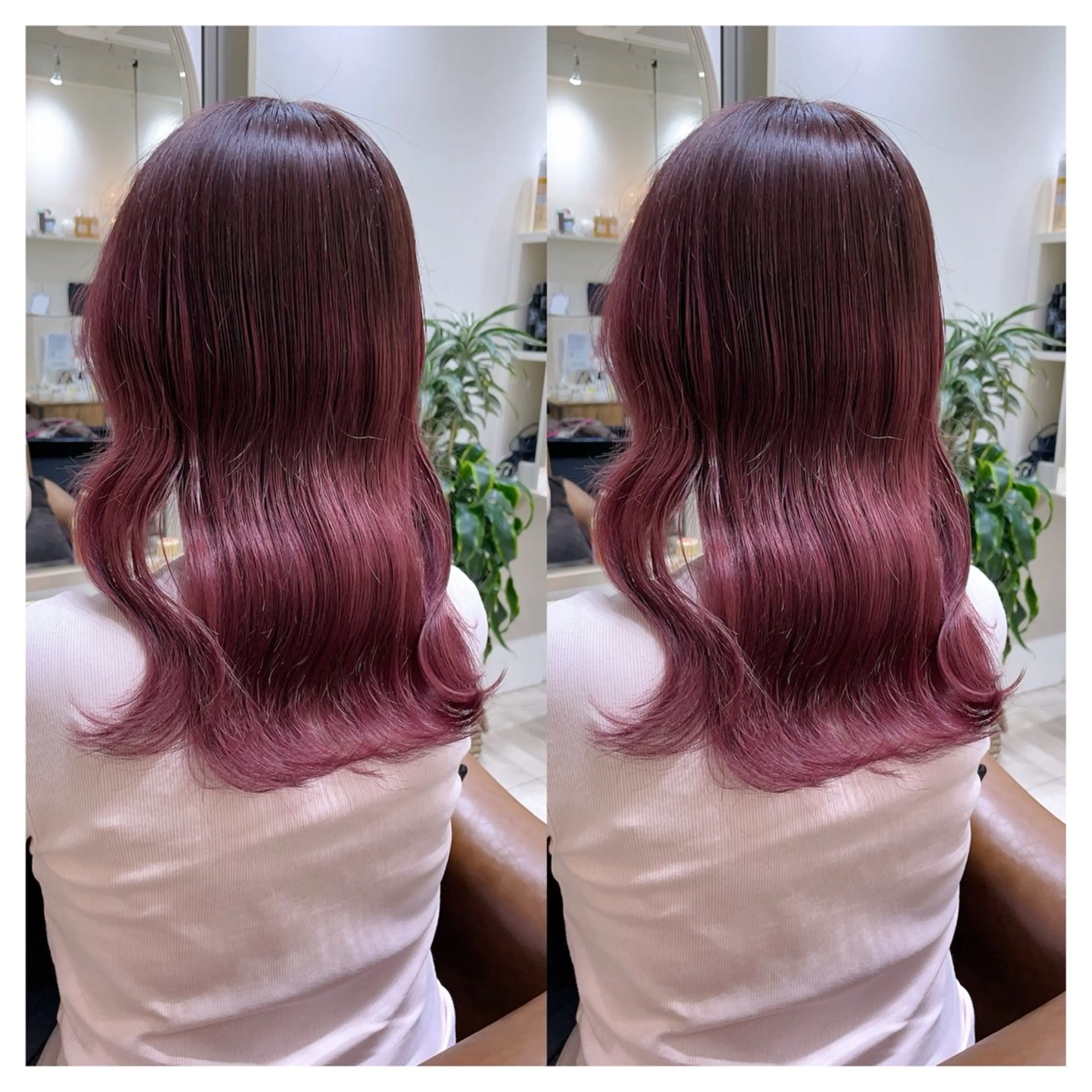 ミディアム カラー カット ヘアカラー トリートメント 村山 茉衣のヘアスタイル