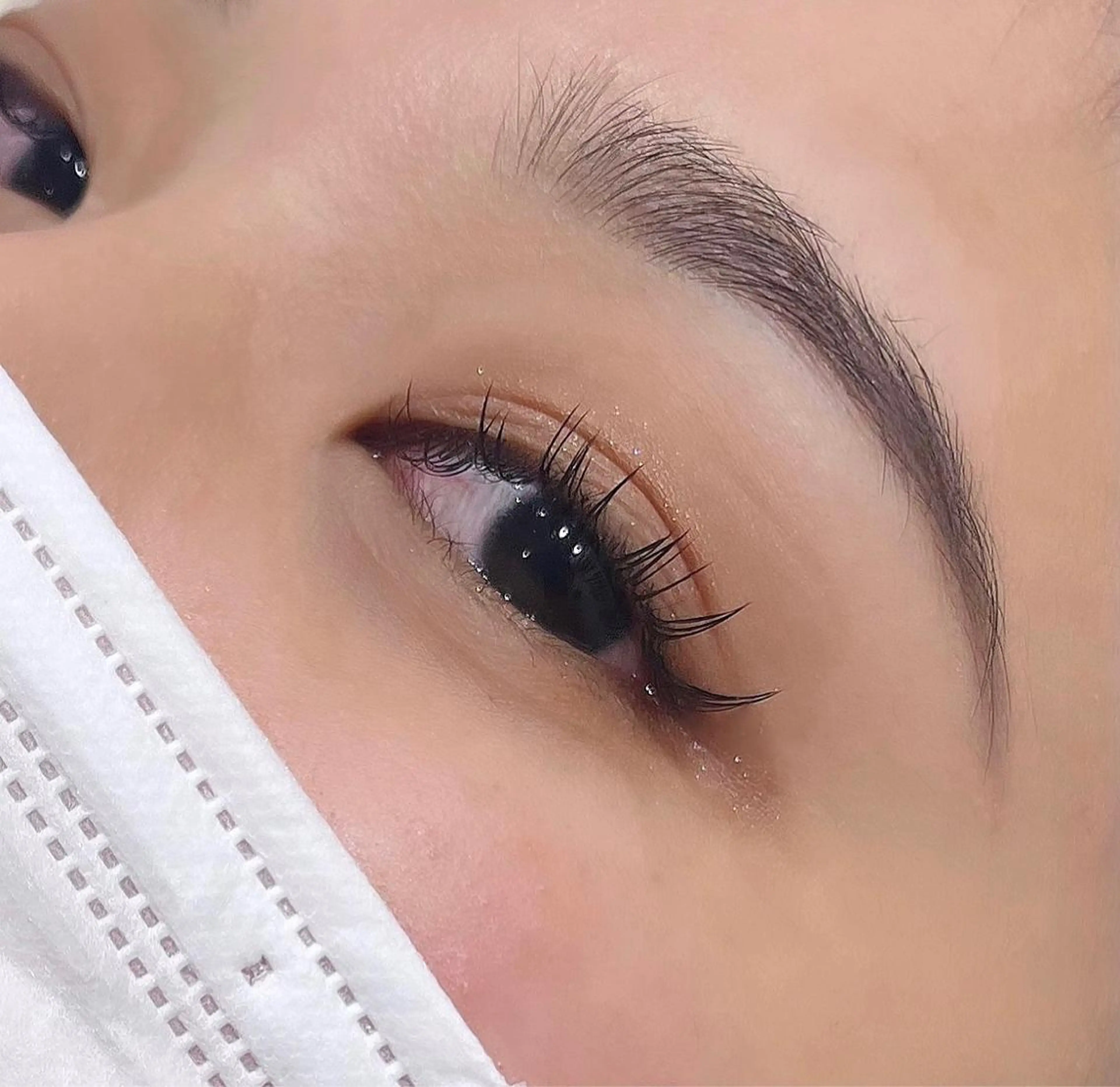 まつげエクステ120本 (オフあり）フラットラッシュorスーパーセーブル✨️の写真