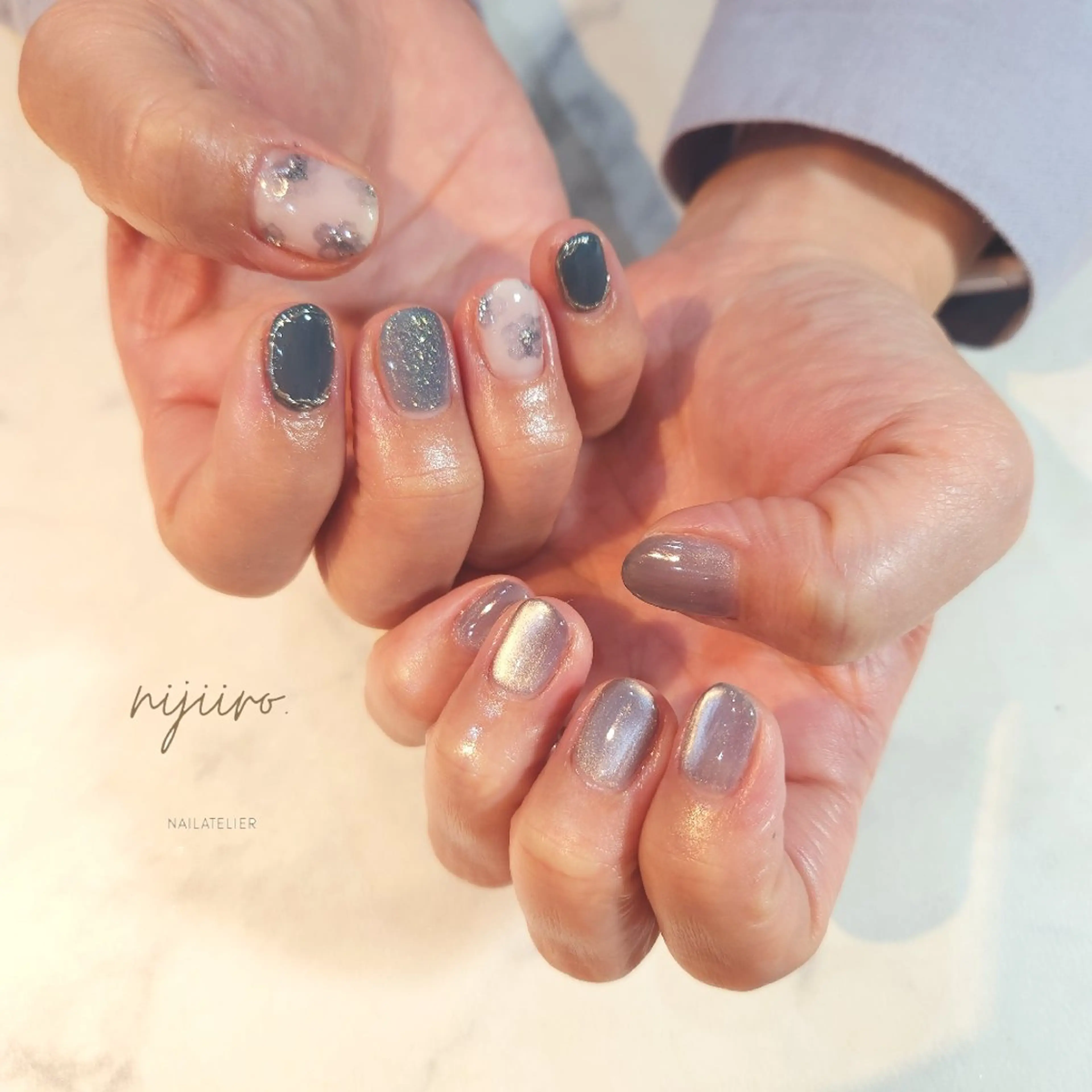 ネイル ハンドネイル nijiiro🌈 サトウのネイルデザイン