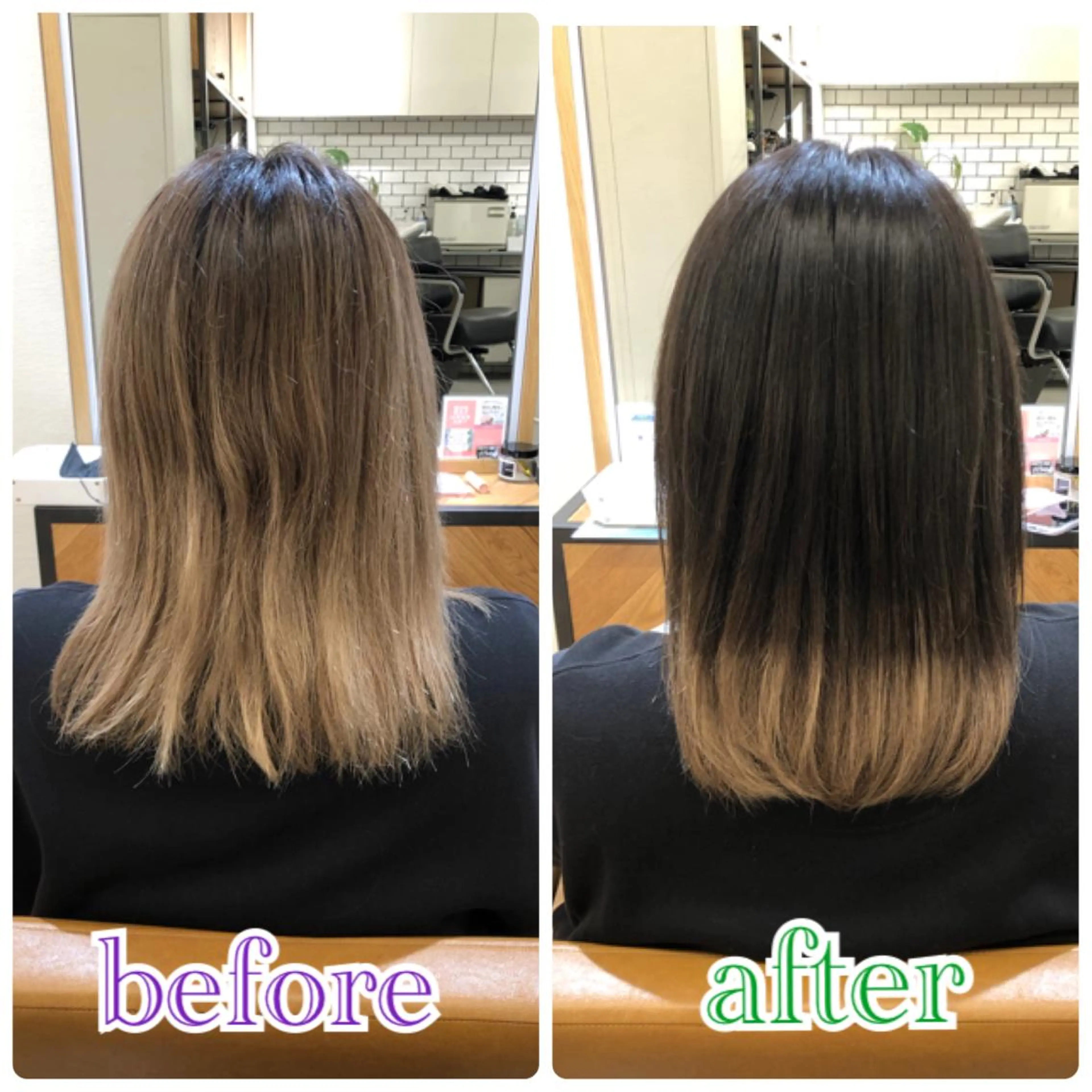 ミディアム トリートメント elements所属・榎 菜摘のヘアスタイル