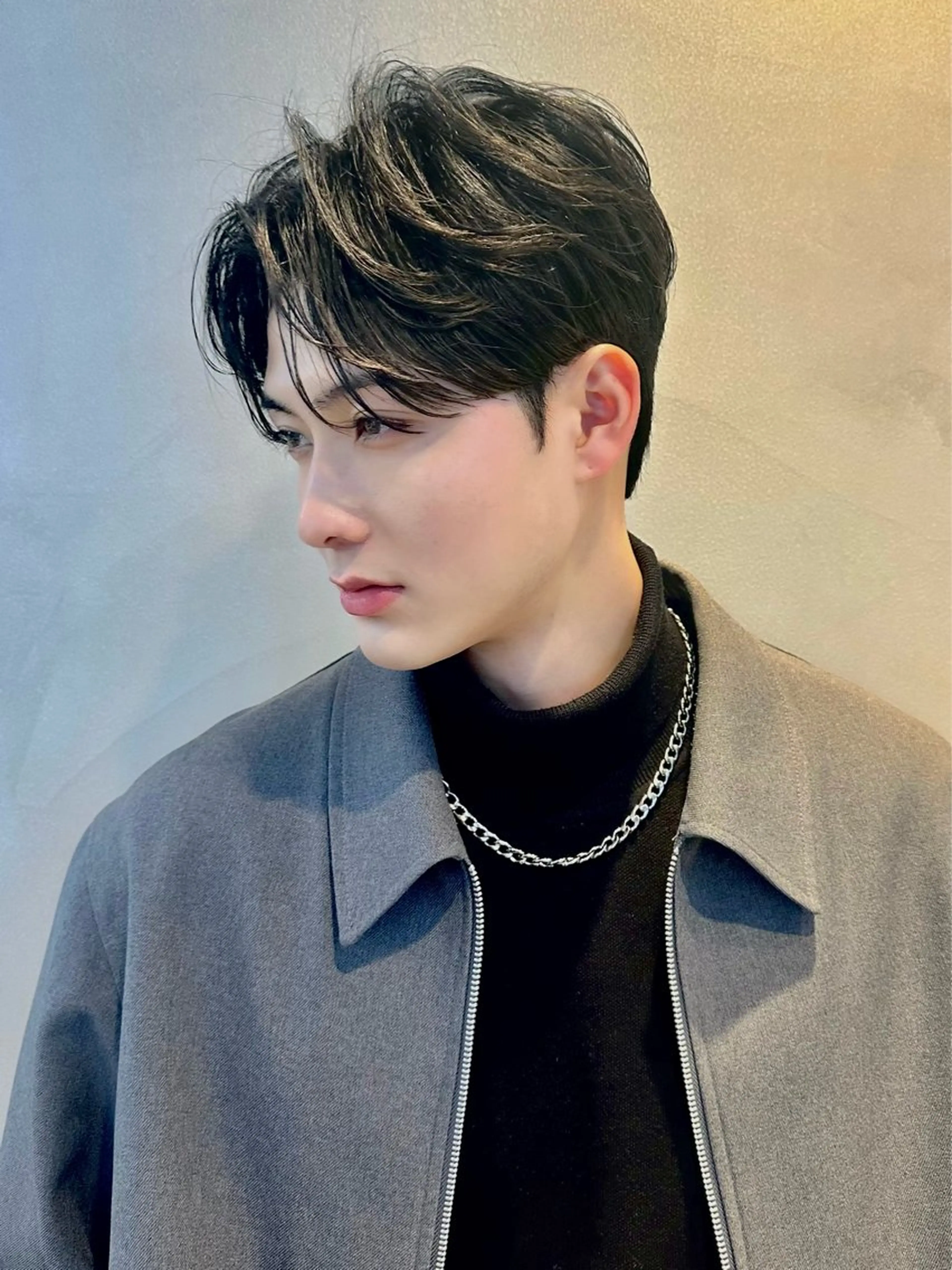 【清潔感up‼️美シルエット✨️】🇰🇷韓国風メンズカット🇰🇷＋ダウンパーマ＋艶トリートメントの写真