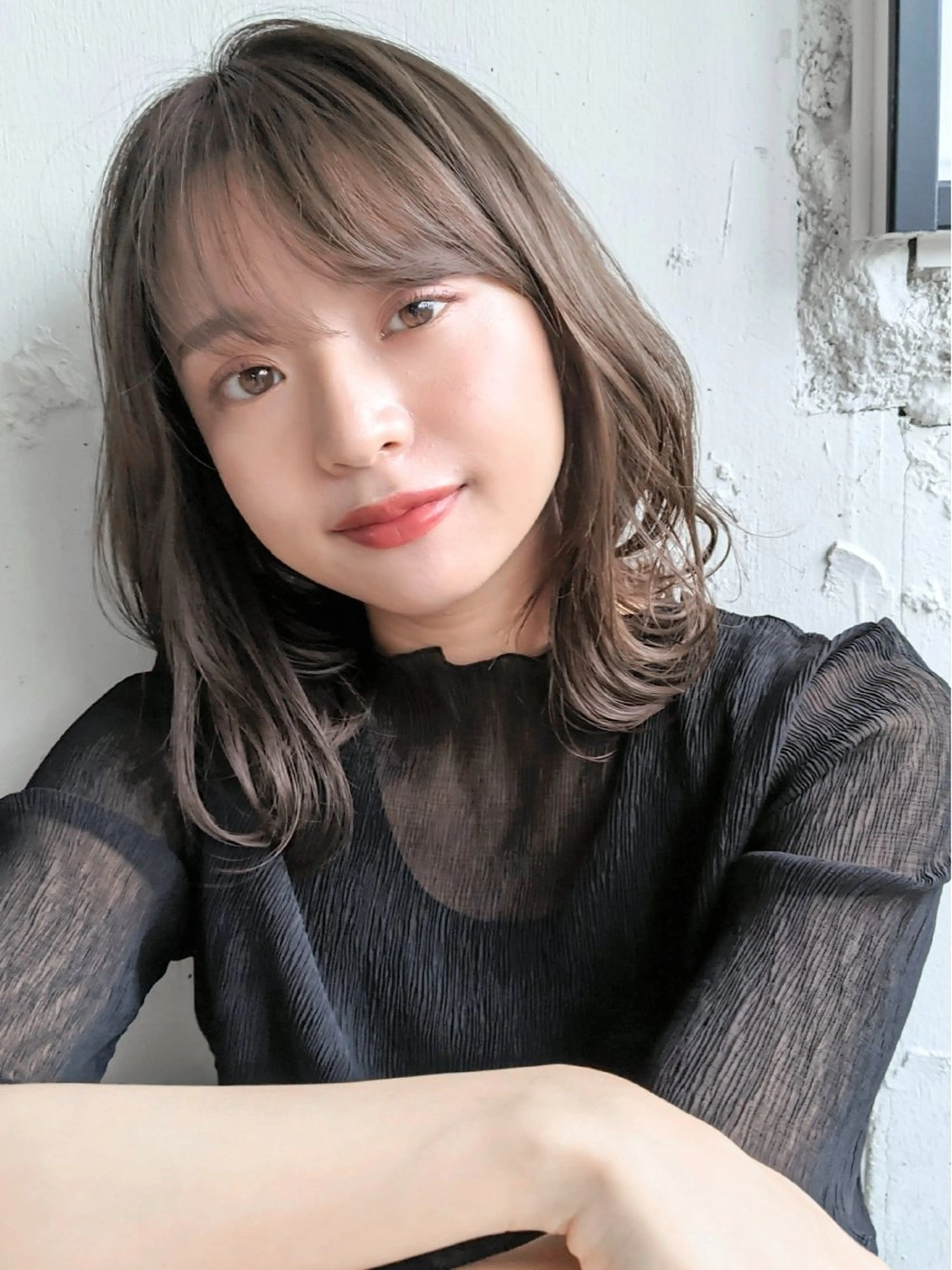 ミディアム 木村 賢人のヘアスタイル