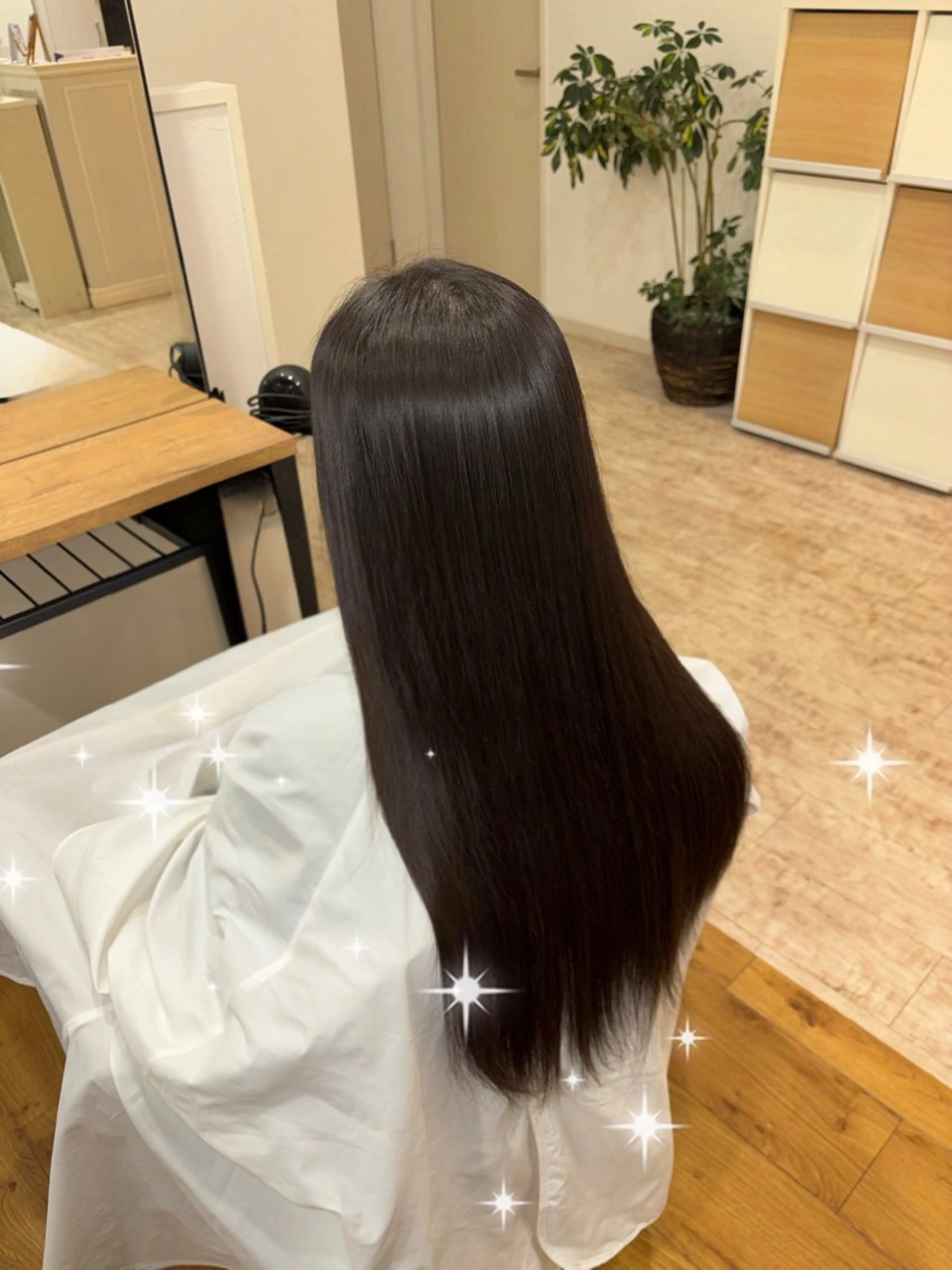 ロング 縮毛矯正 Soleil【ソレイユ】所属・島崎 夏希のヘアスタイル