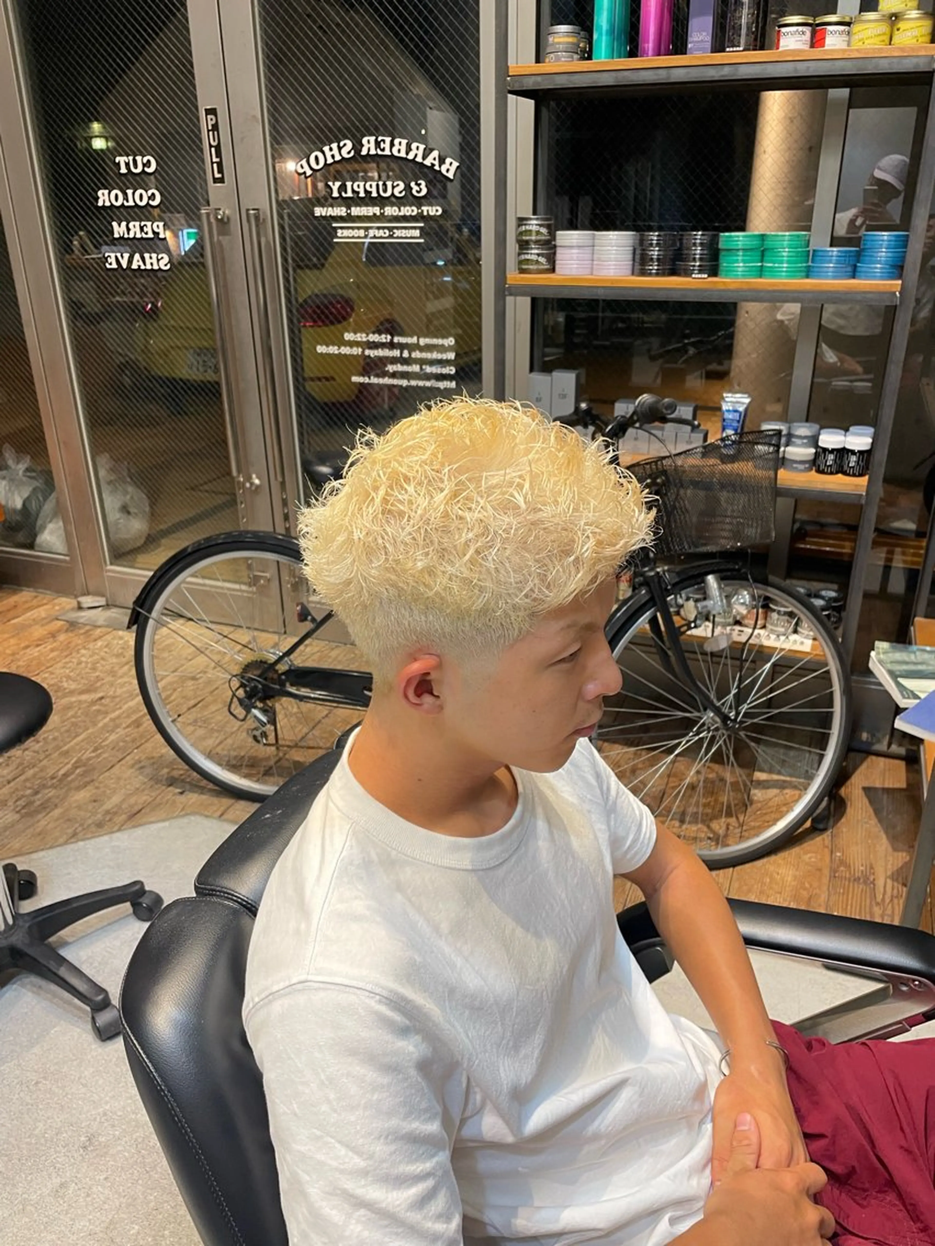 カット＋ブリーチの写真