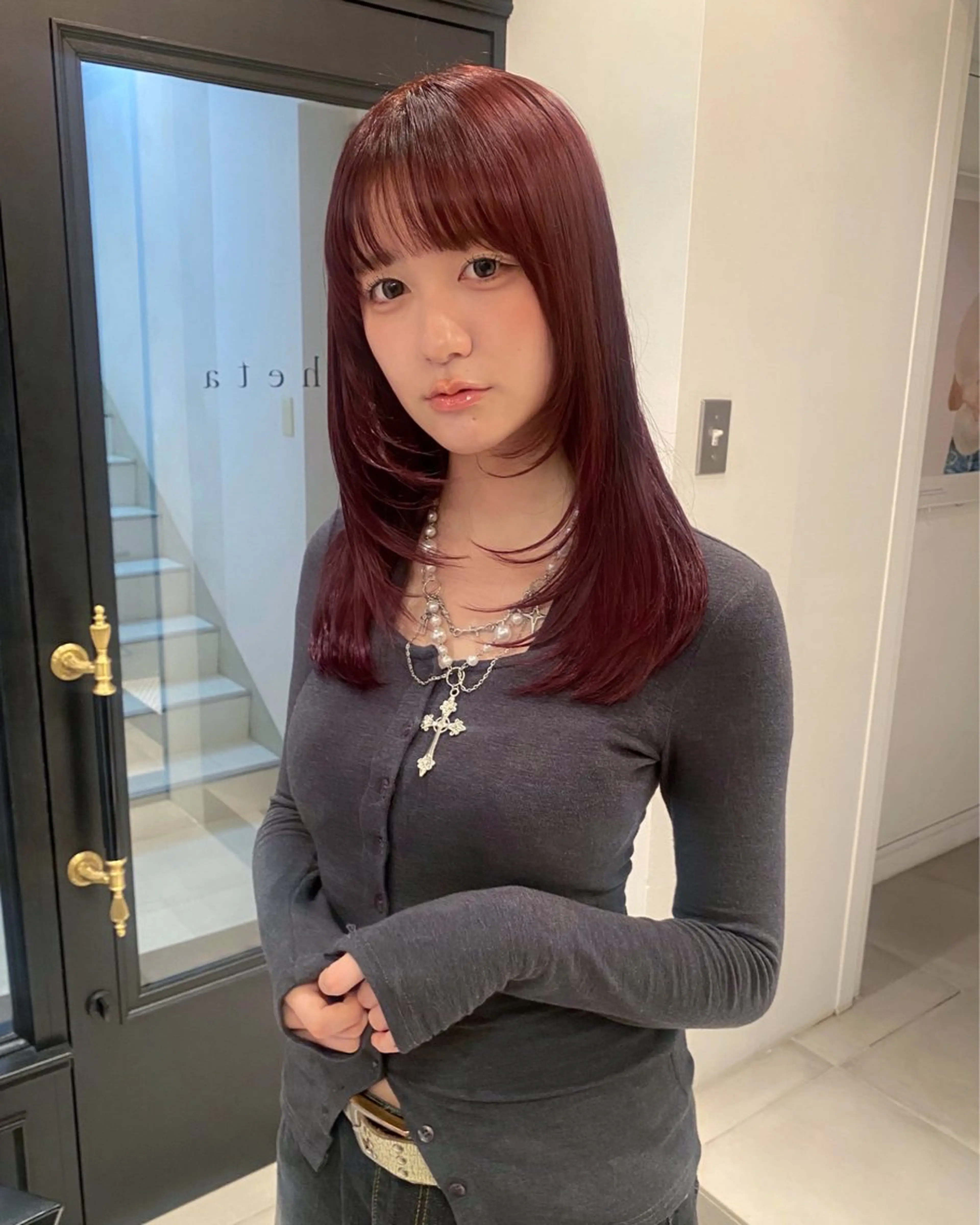 セミロング カラー riria/ボブ /透明感カラー🎀のヘアスタイル