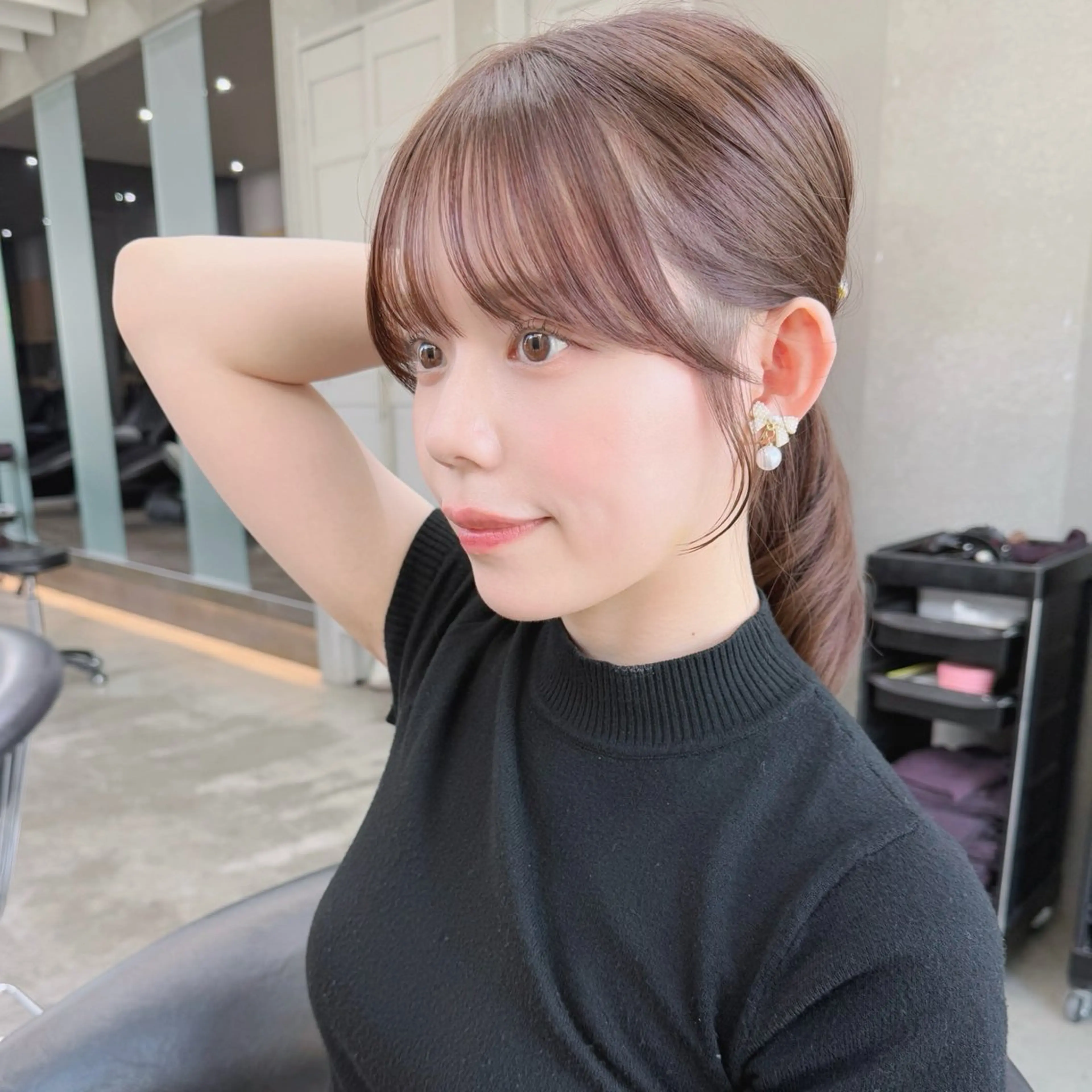 セミロング 山本翔一郎 韓国顔周りレイヤーのヘアスタイル