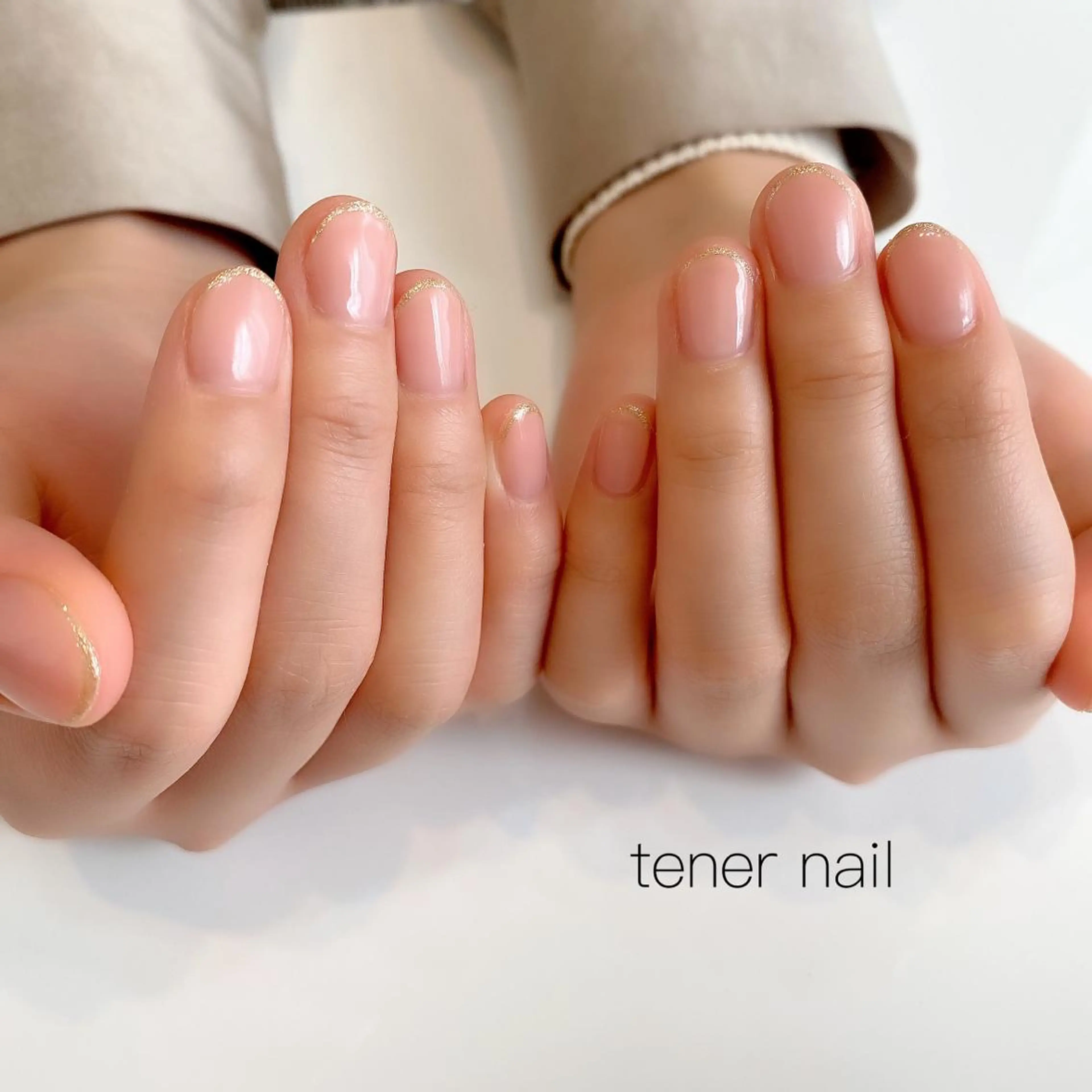 ネイル フレンチネイル ピンク テネルネイル tener nailのネイルデザイン