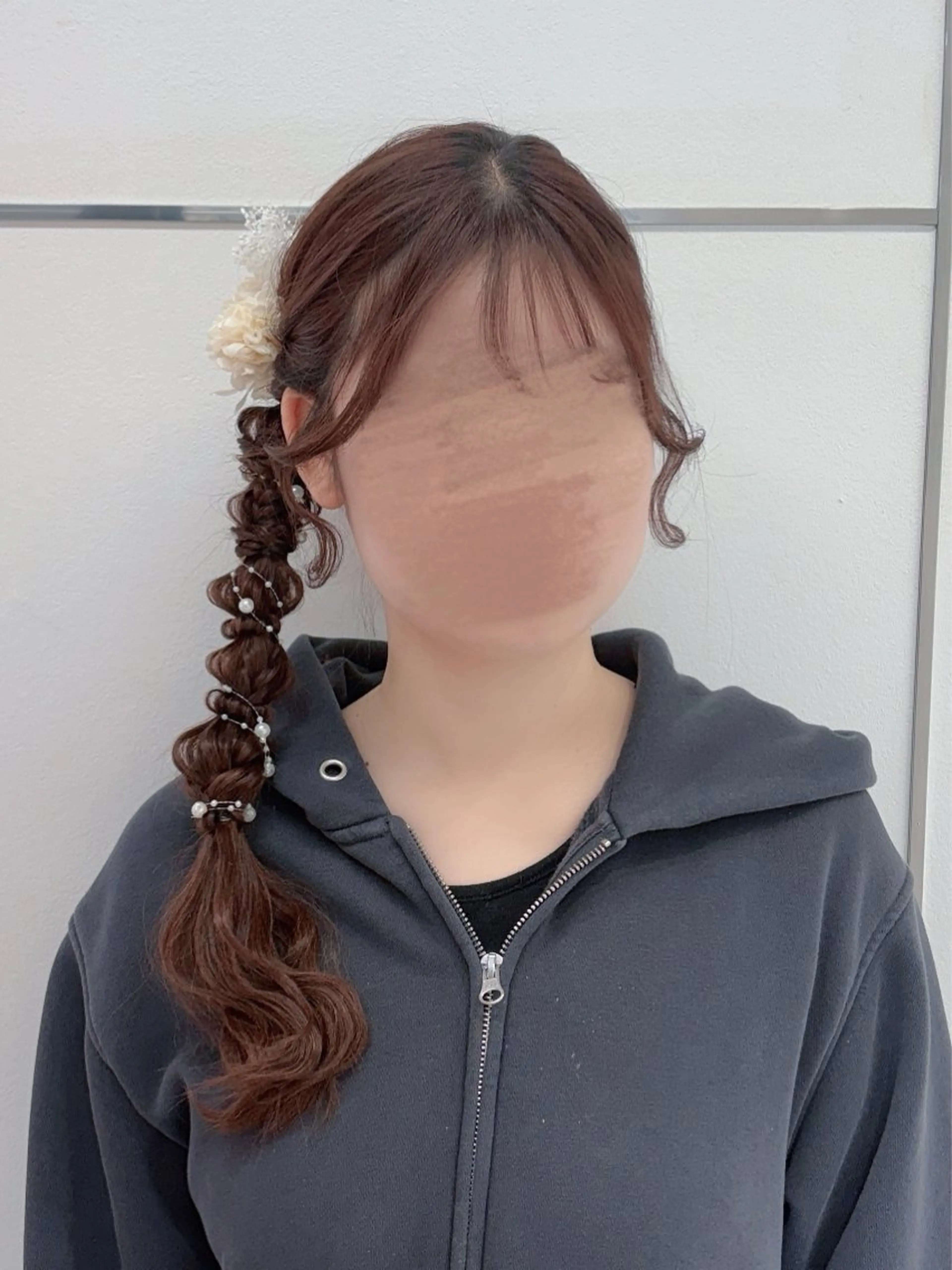 ロング ヘアセット Maho ブリーチモデル募集中のヘアスタイル