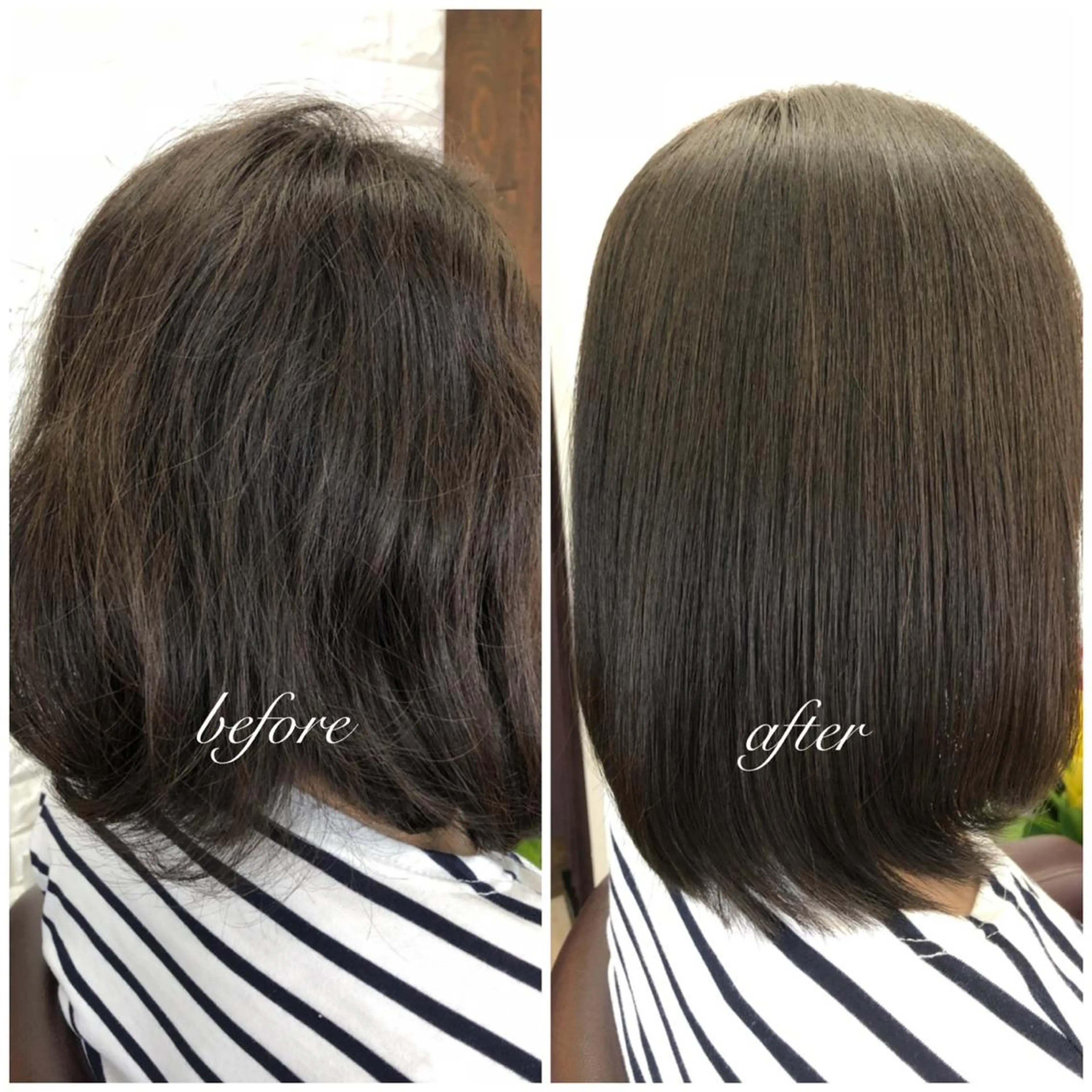 ミディアム 縮毛矯正モデル募集 新海淳子のヘアスタイル