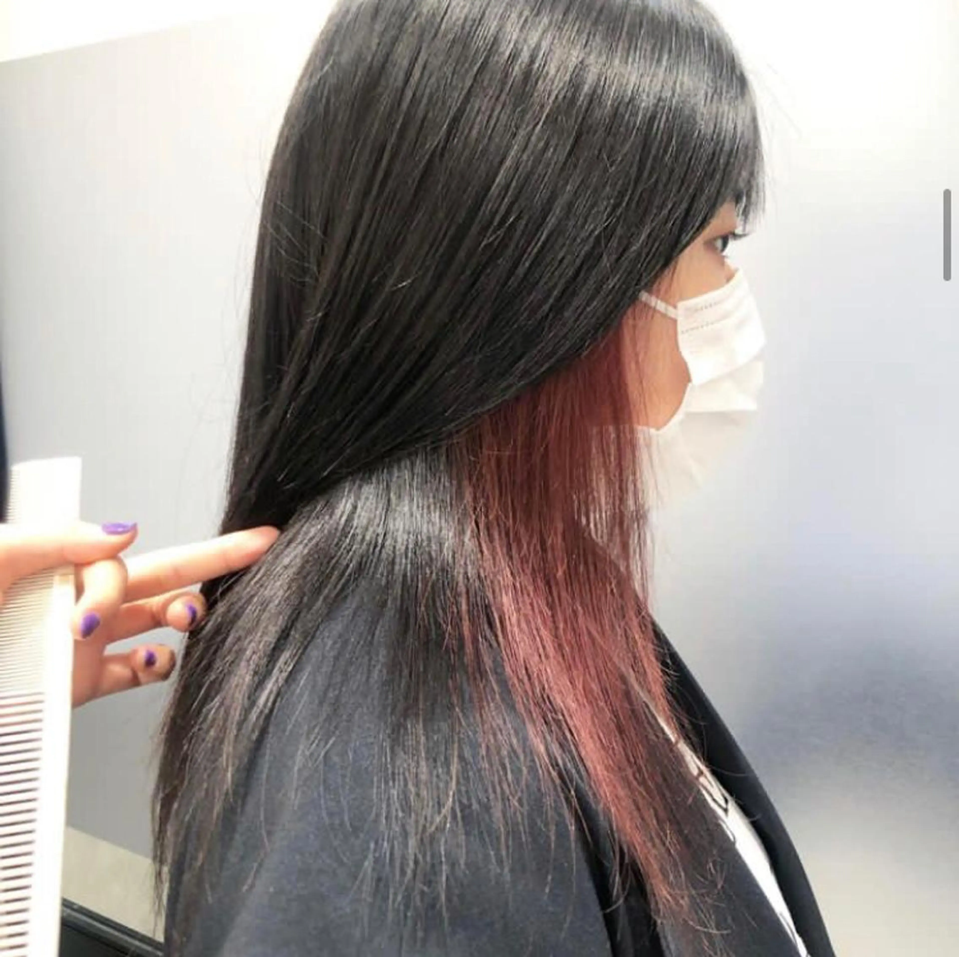 セミロング カラー パーマ ヘアアレンジ メンズ キッズ メンズインナーカラー 学生（メンズ向け） ベージュカラー ブラウンカラー イヤリングカラー GOTODAY SHAiRE SALON (原宿本店)所属・stylist 🎀 kanaのその他イメージ