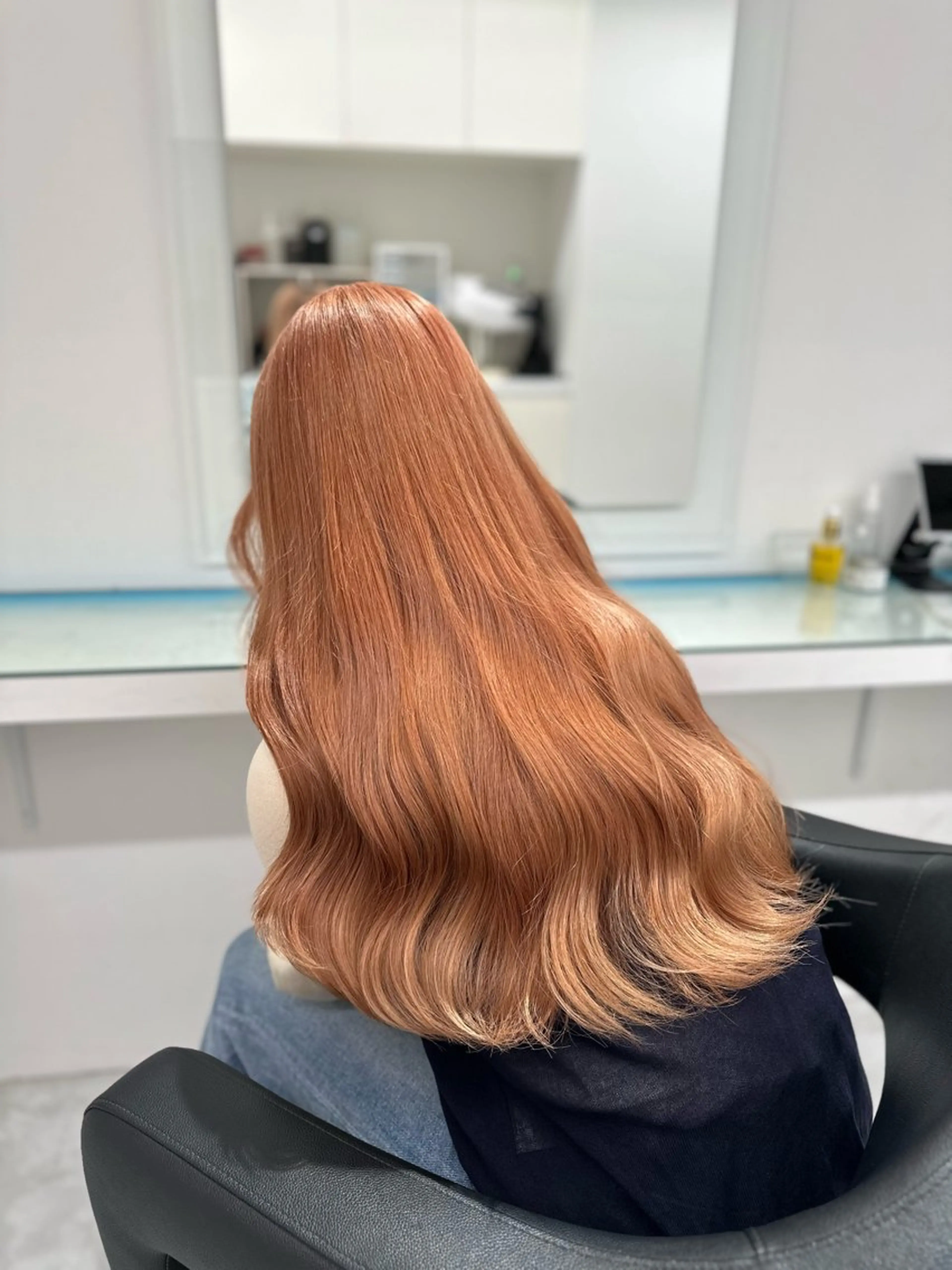 セミロング カラー ヘアカラー トリートメント ヘッドスパ ヘアセット ❄最強かわいいカラー ❄️MINA❄️のヘアスタイル