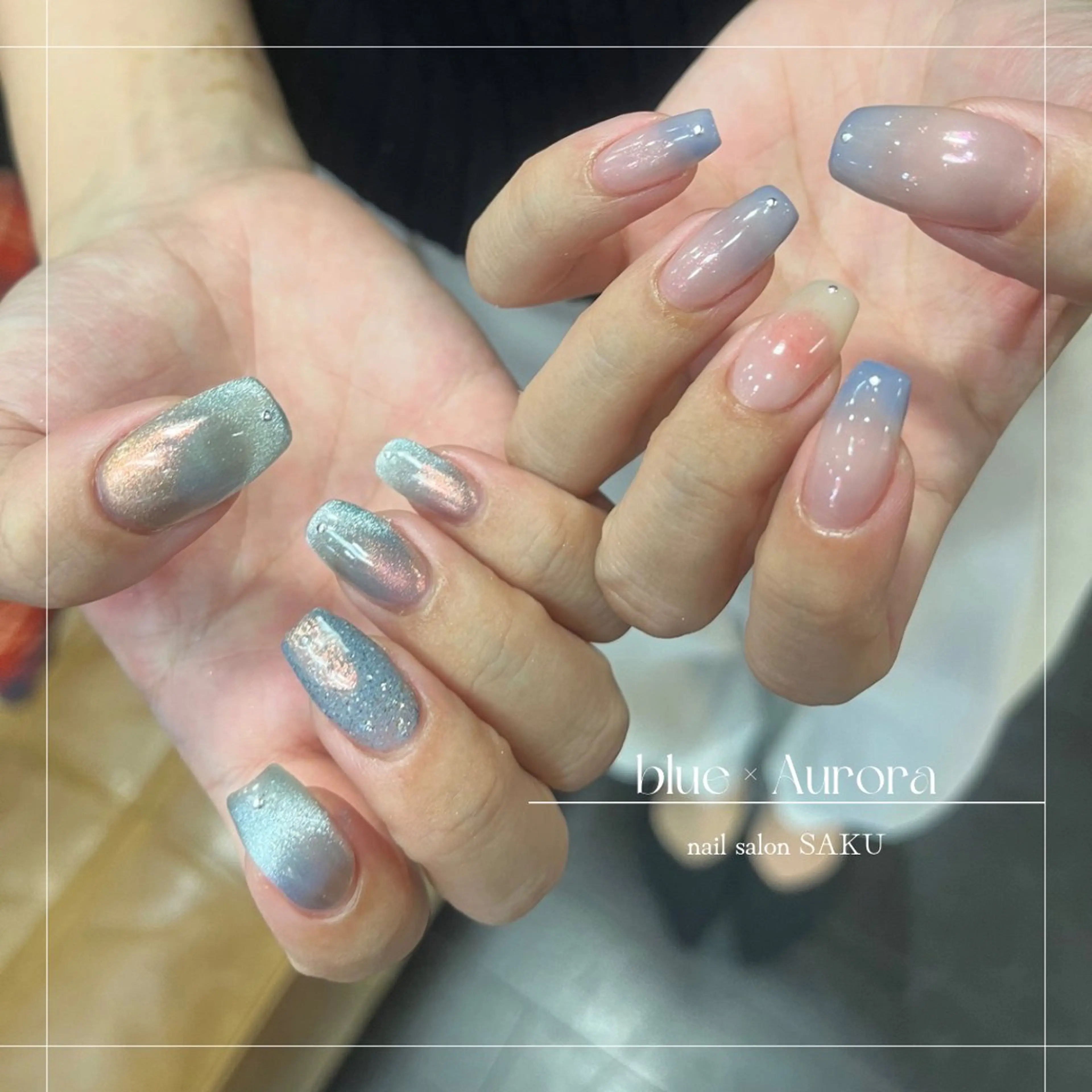 ネイル ニュアンスネイル シンプルネイル ハンドネイル SAKU nail 作島茜のネイルデザイン