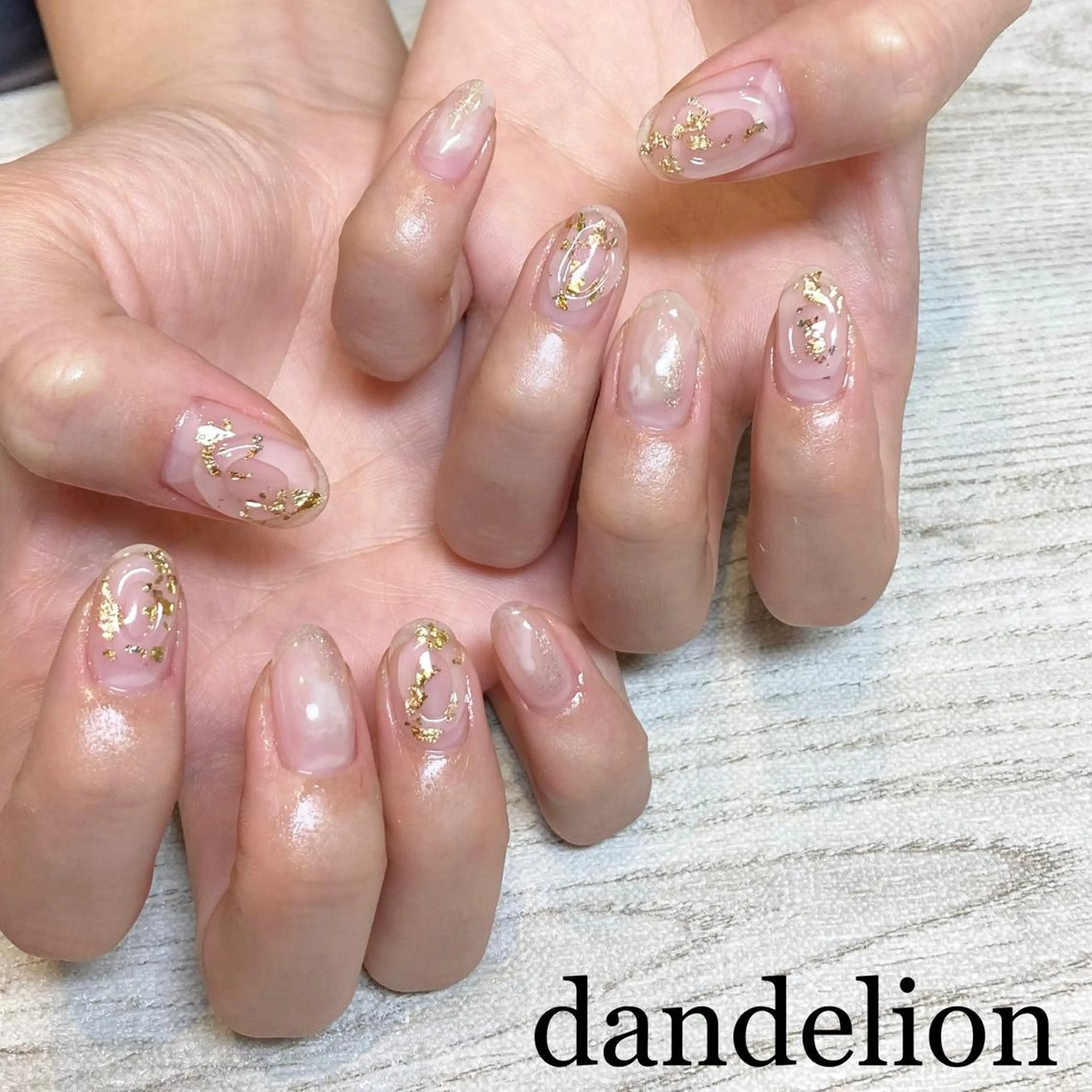 ネイル ハンドネイル ハンドケア dandelion ダンデライオンのネイルデザイン