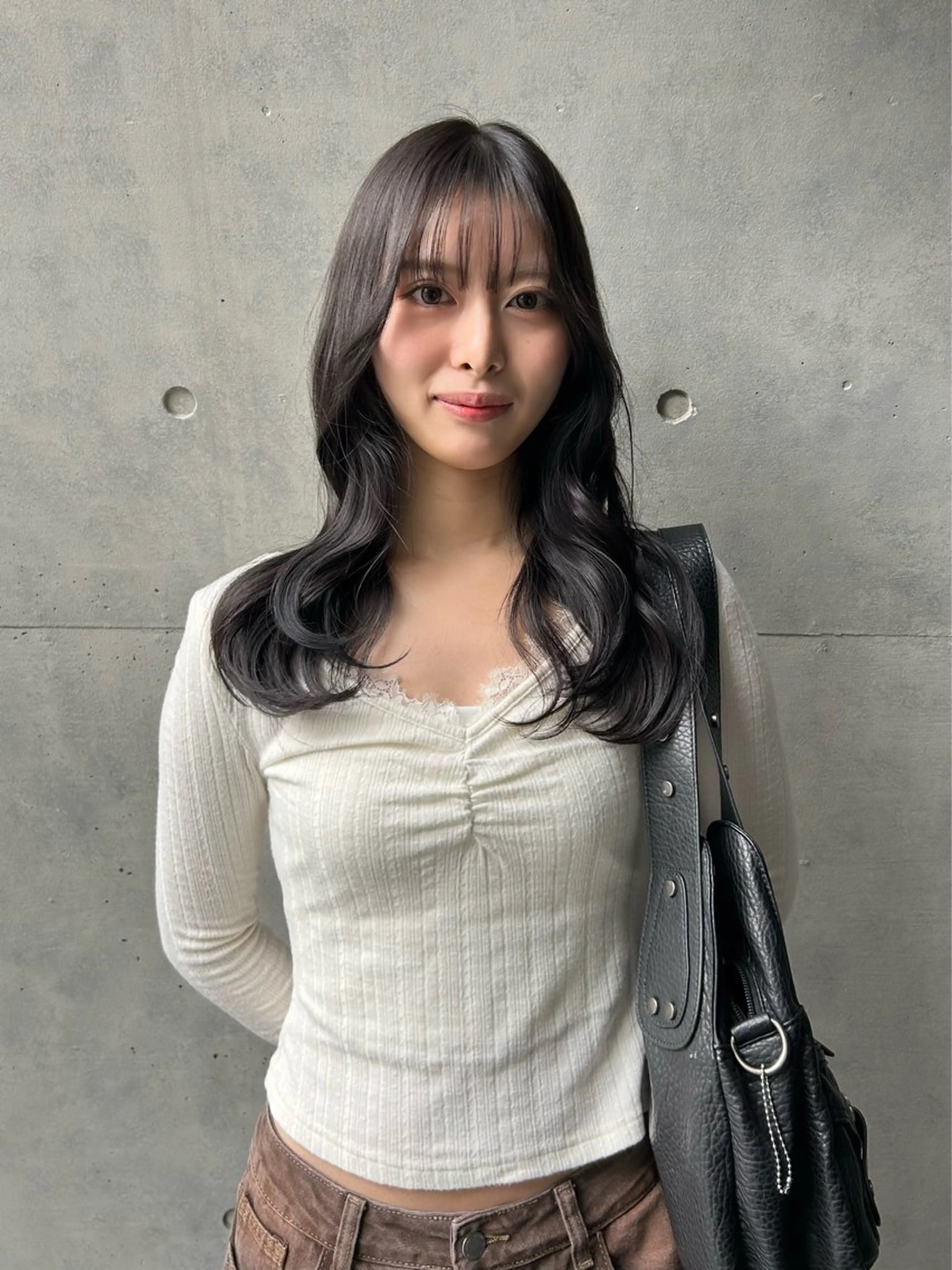 セミロング カット ヘアカラー トリートメント えり 堀江/ボブ /レイヤー/艶髪のヘアスタイル