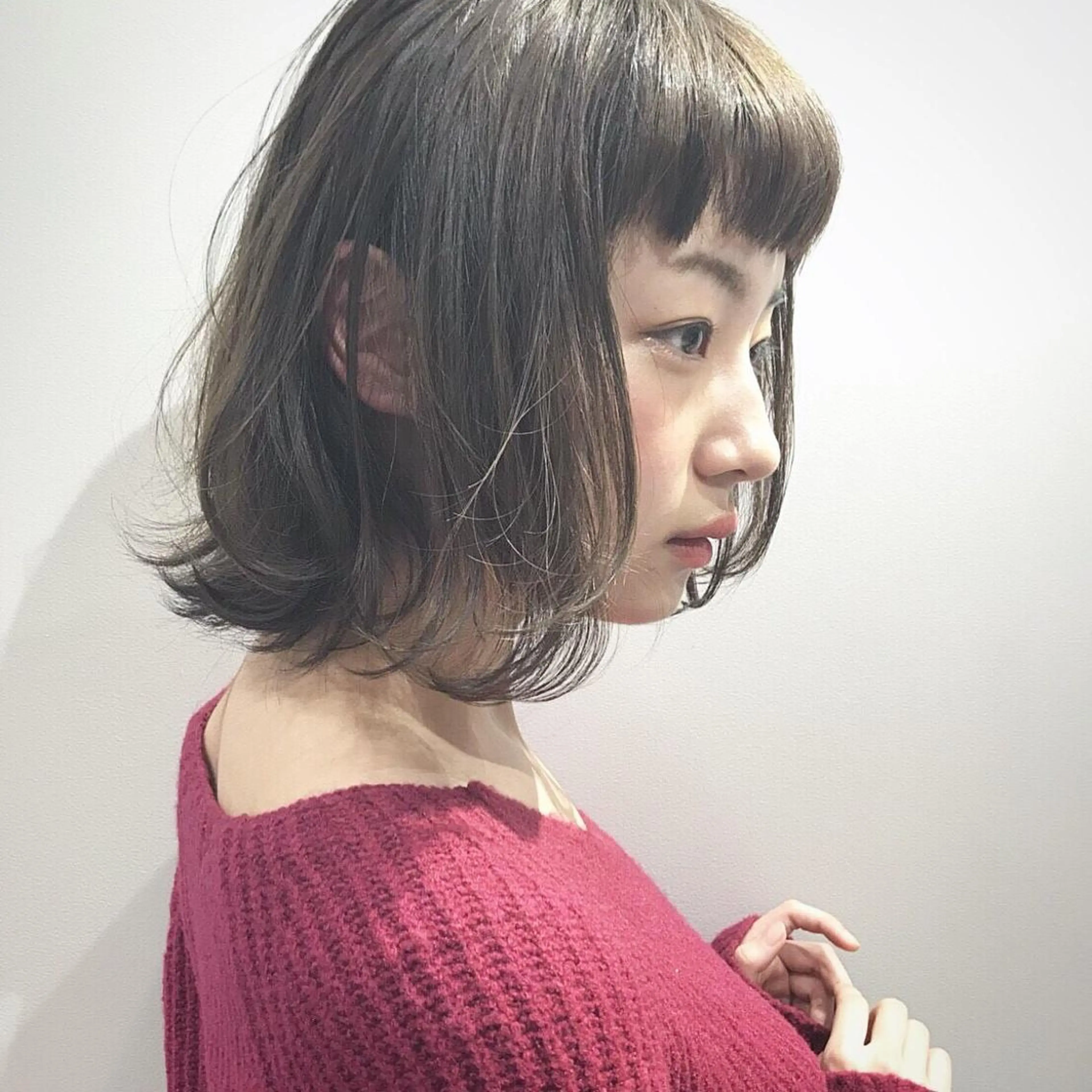 ミディアム カラー ヘアアレンジ 山本 千尋のヘアスタイル