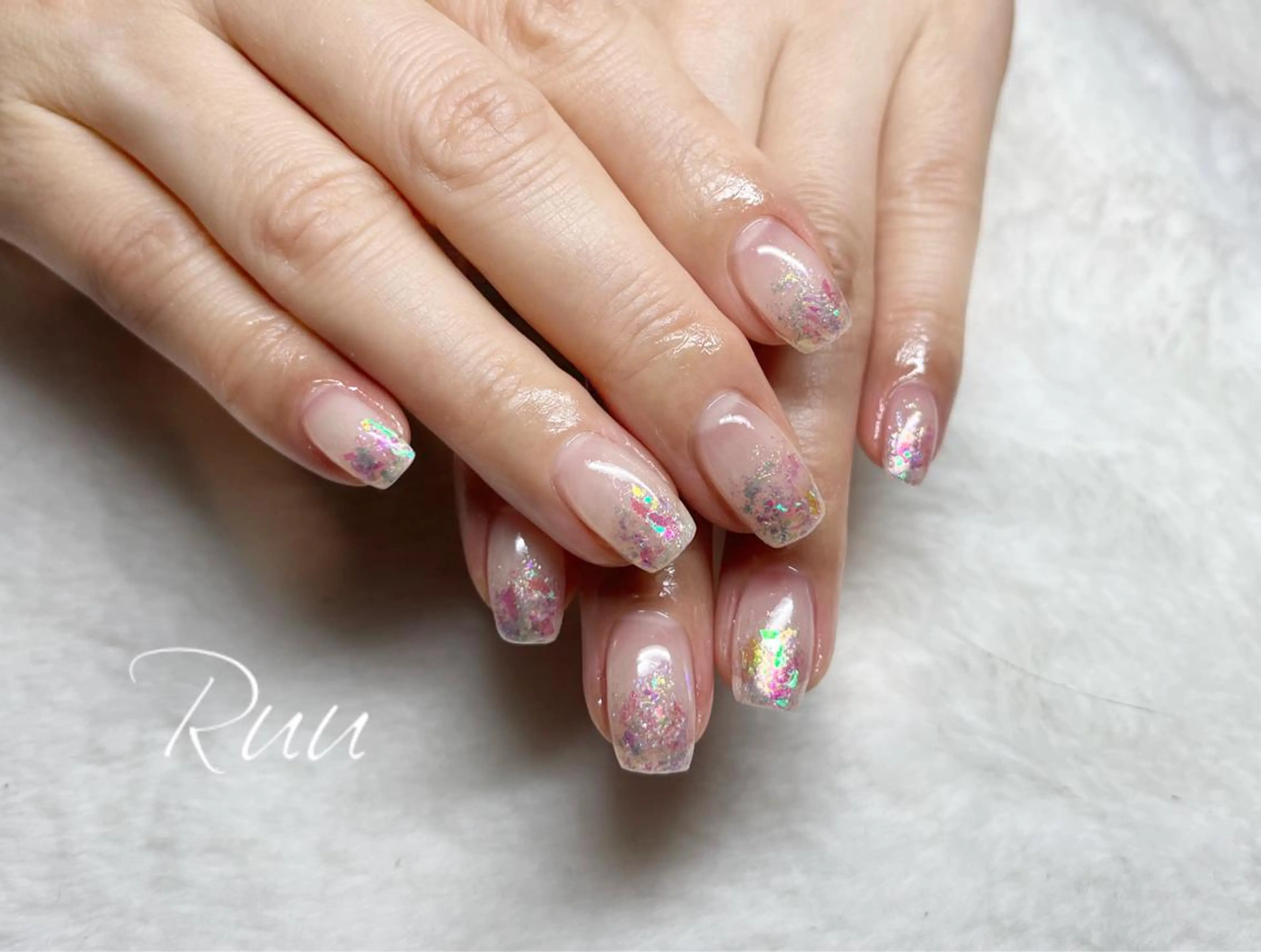 ネイル アートネイル フットネイル フレンチネイル キラキラネイル 韓国ネイル Nail salon Ruuのネイルデザイン
