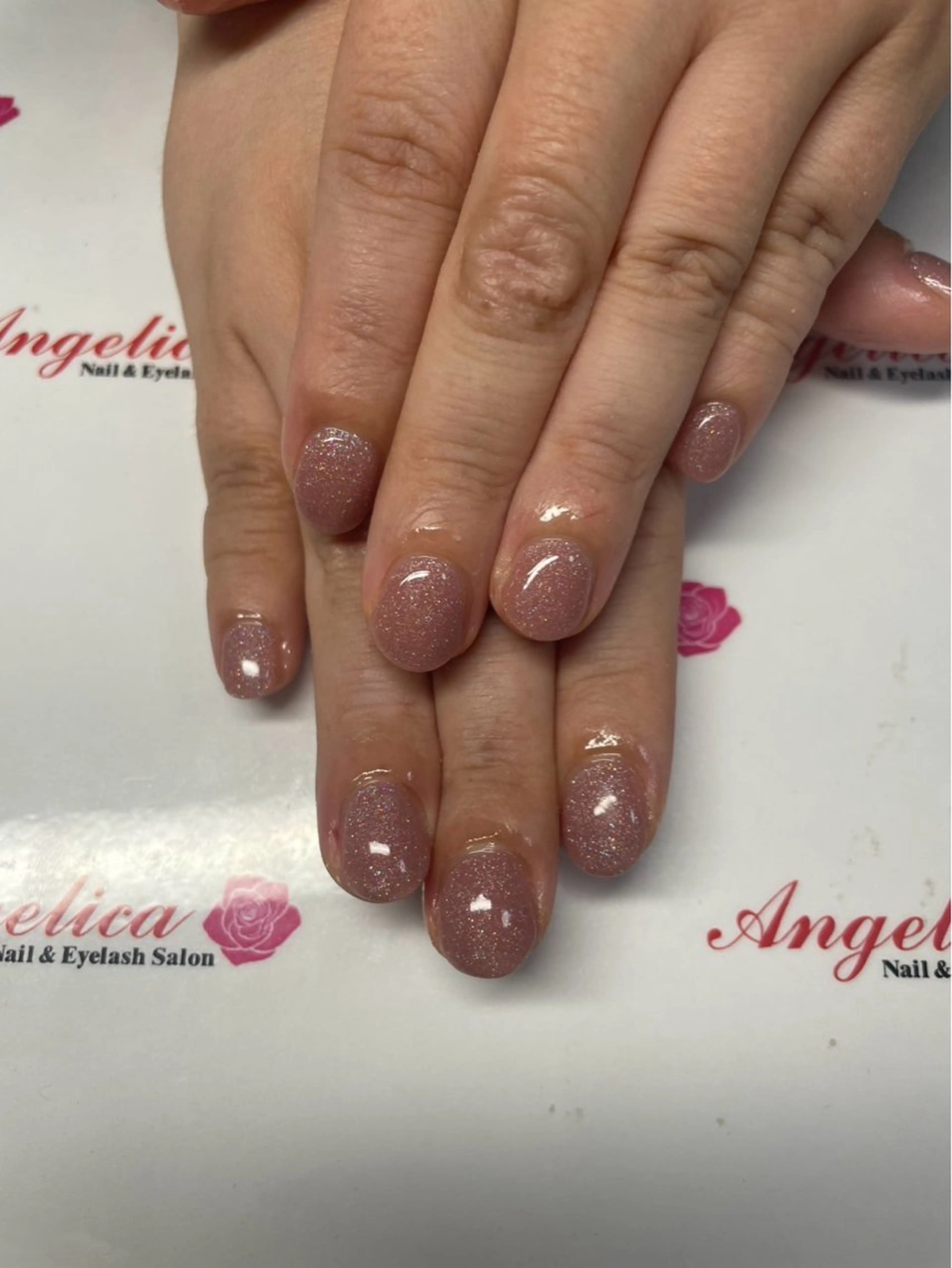 ネイル ラメ(グリッター) ワンカラーネイル angelica akaneのネイルデザイン