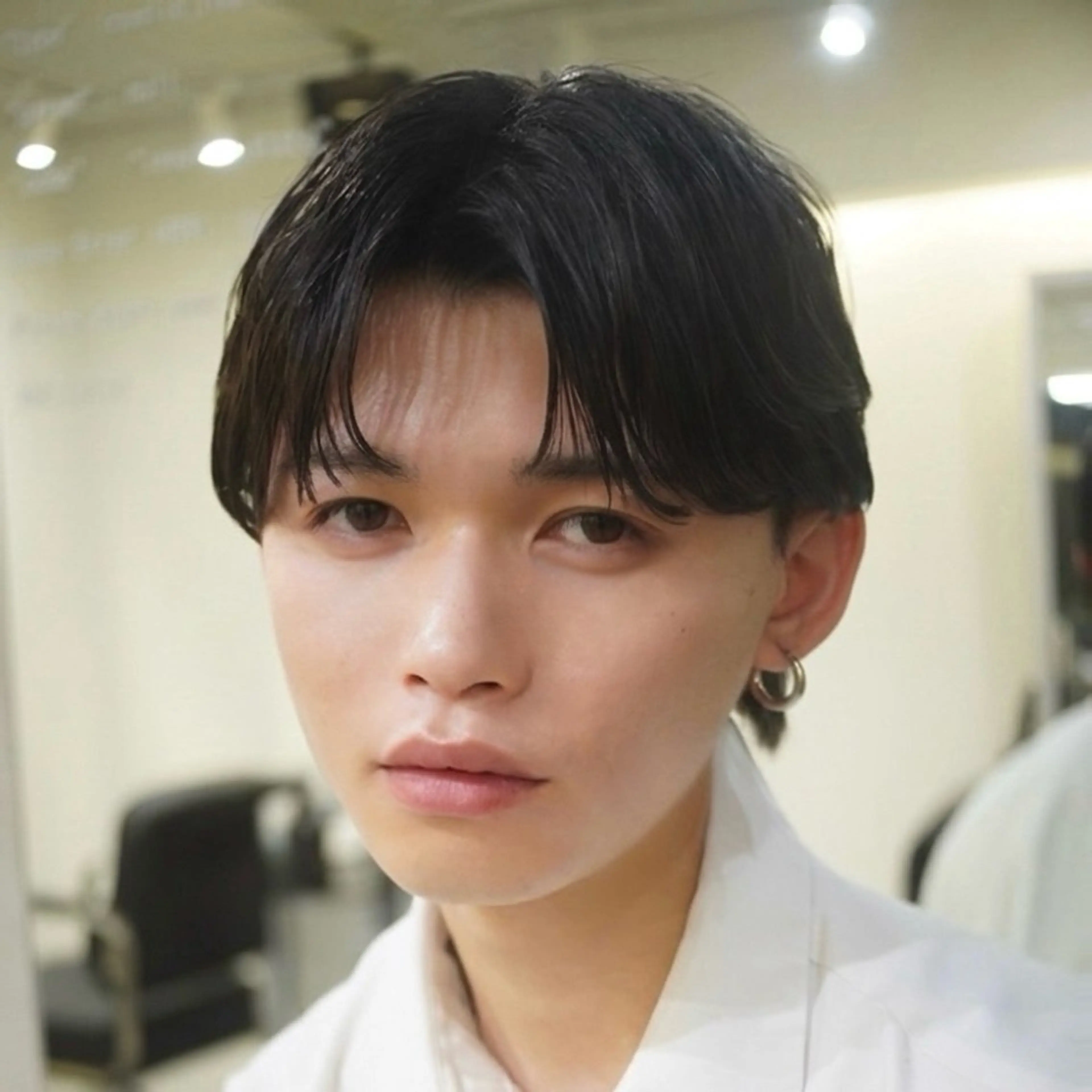 メンズ カット RIKU⚡️毛流れ ヘア×眉ワックスのヘアスタイル