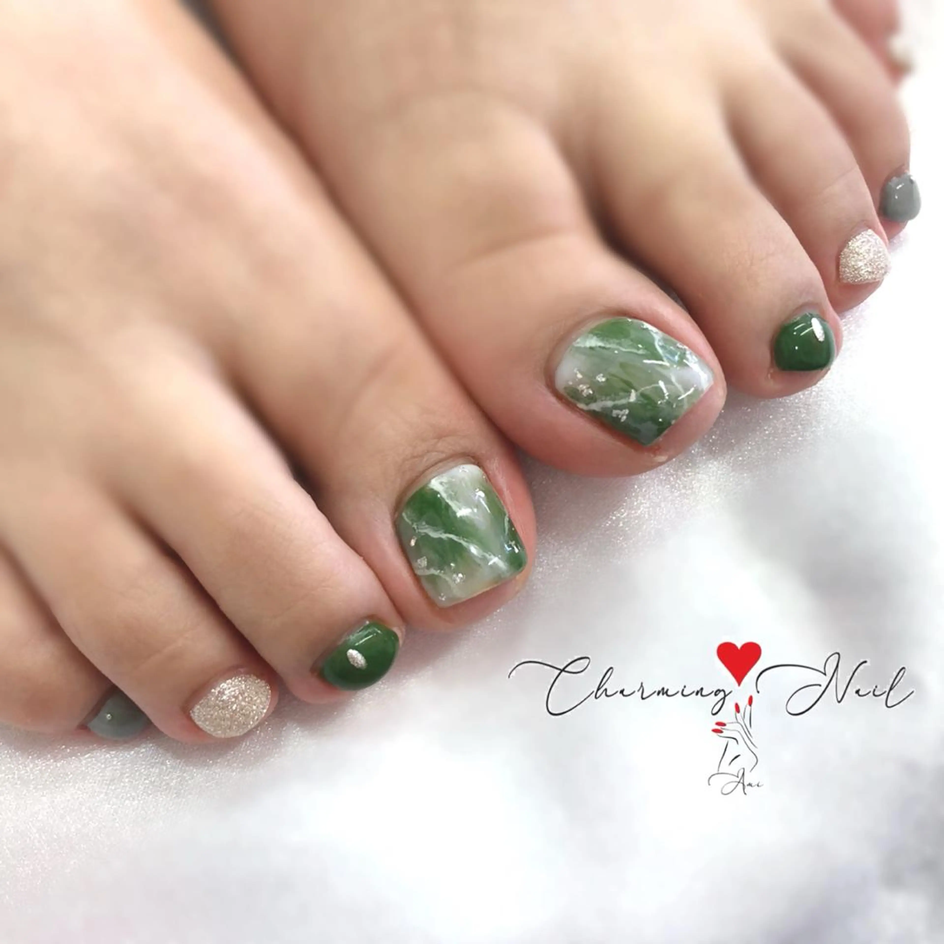 ネイル フットネイル ジェルネイル ニュアンスネイル Charming❤️Nail所属・Nailist Amiのその他イメージ