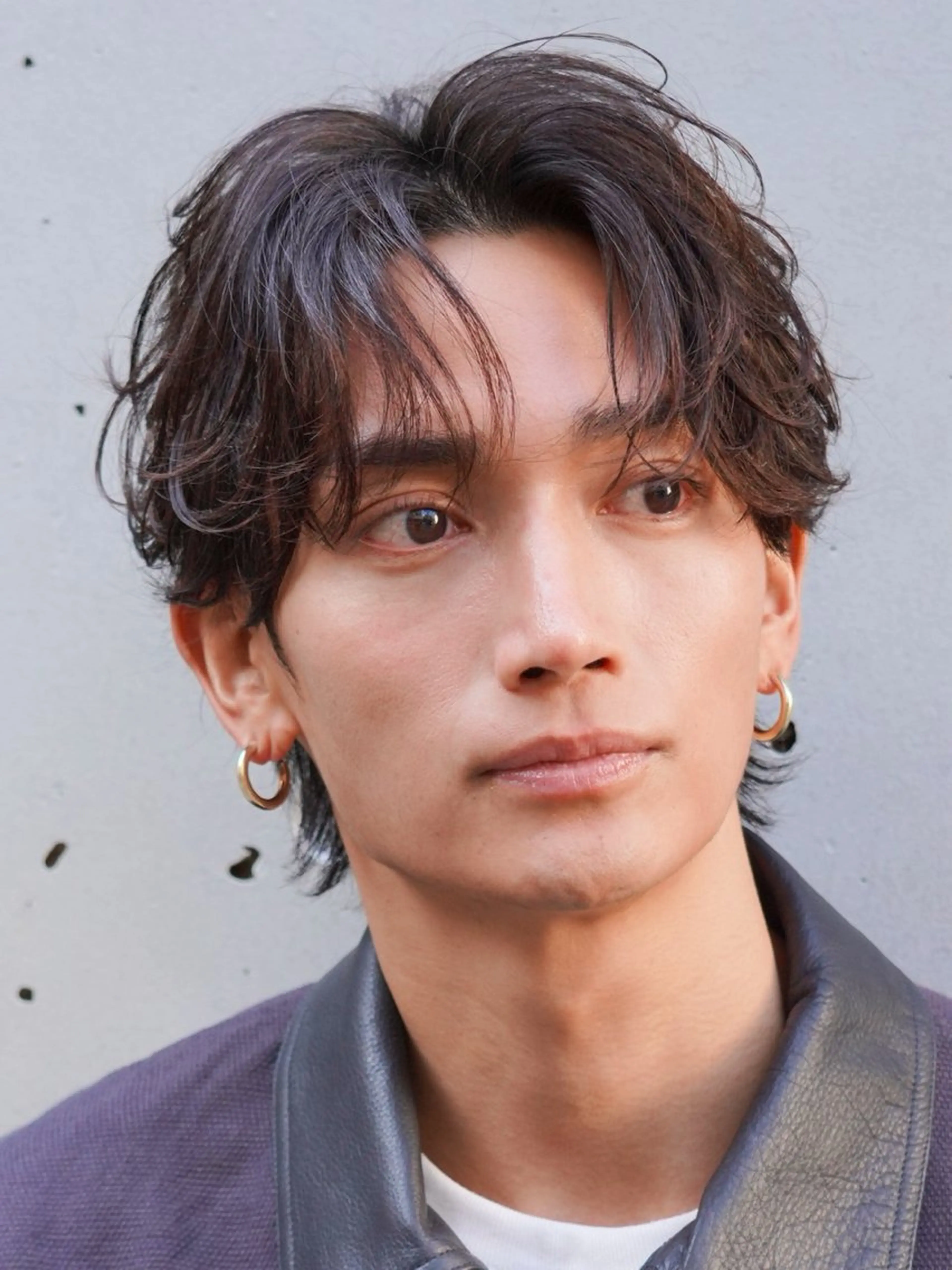 パーマ メンズ 原宿波巻きスパイラル パーマTOSHIのヘアスタイル