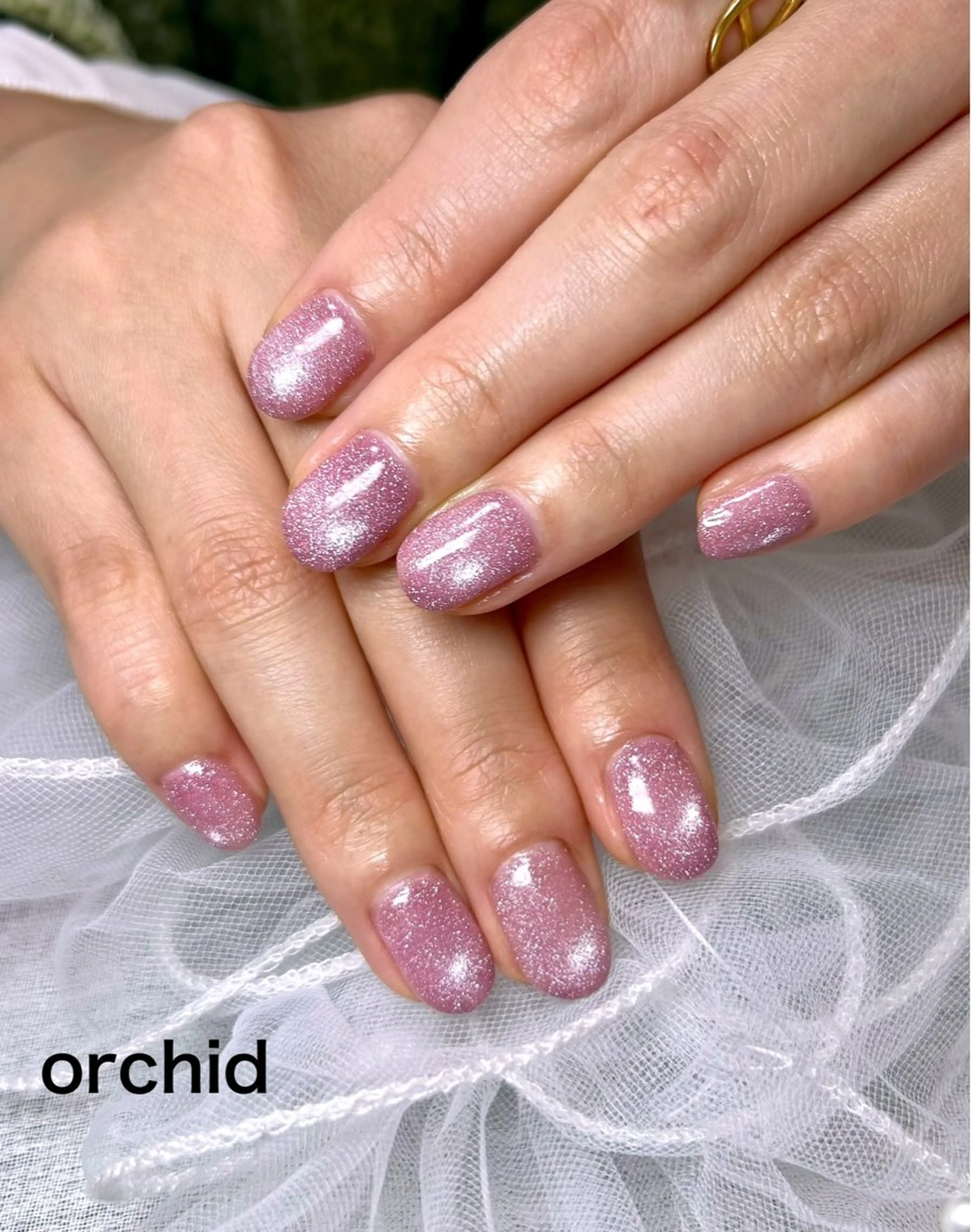 ネイル フラッシュネイル フラッシュマグ マグネットネイル ハンドネイル フットネイル orchid ♡オーキッドのネイルデザイン