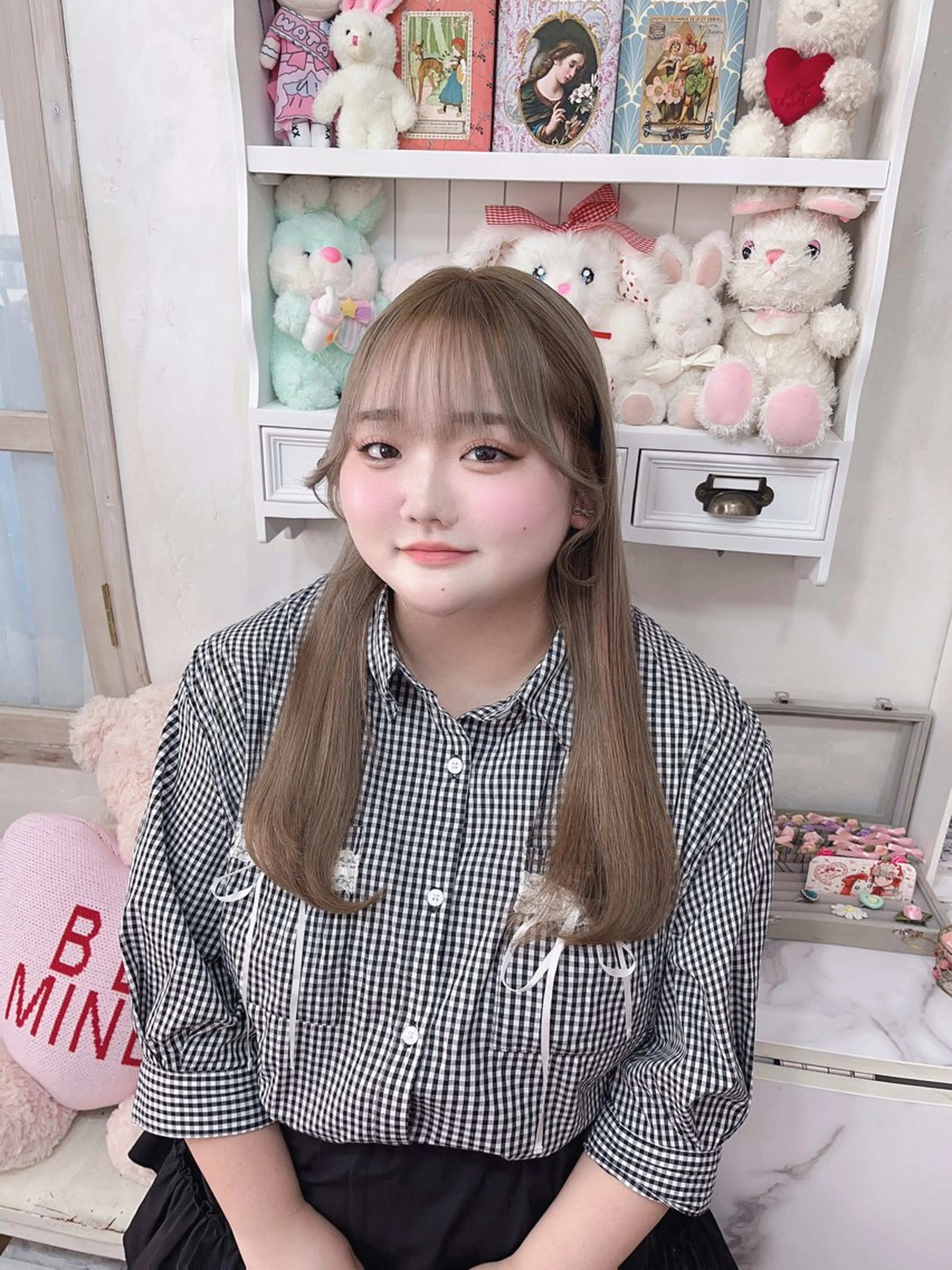 ロング ヘアカラー ハイトーン/アレンジ かなで⊹ ࣪ ˖⟡のヘアスタイル