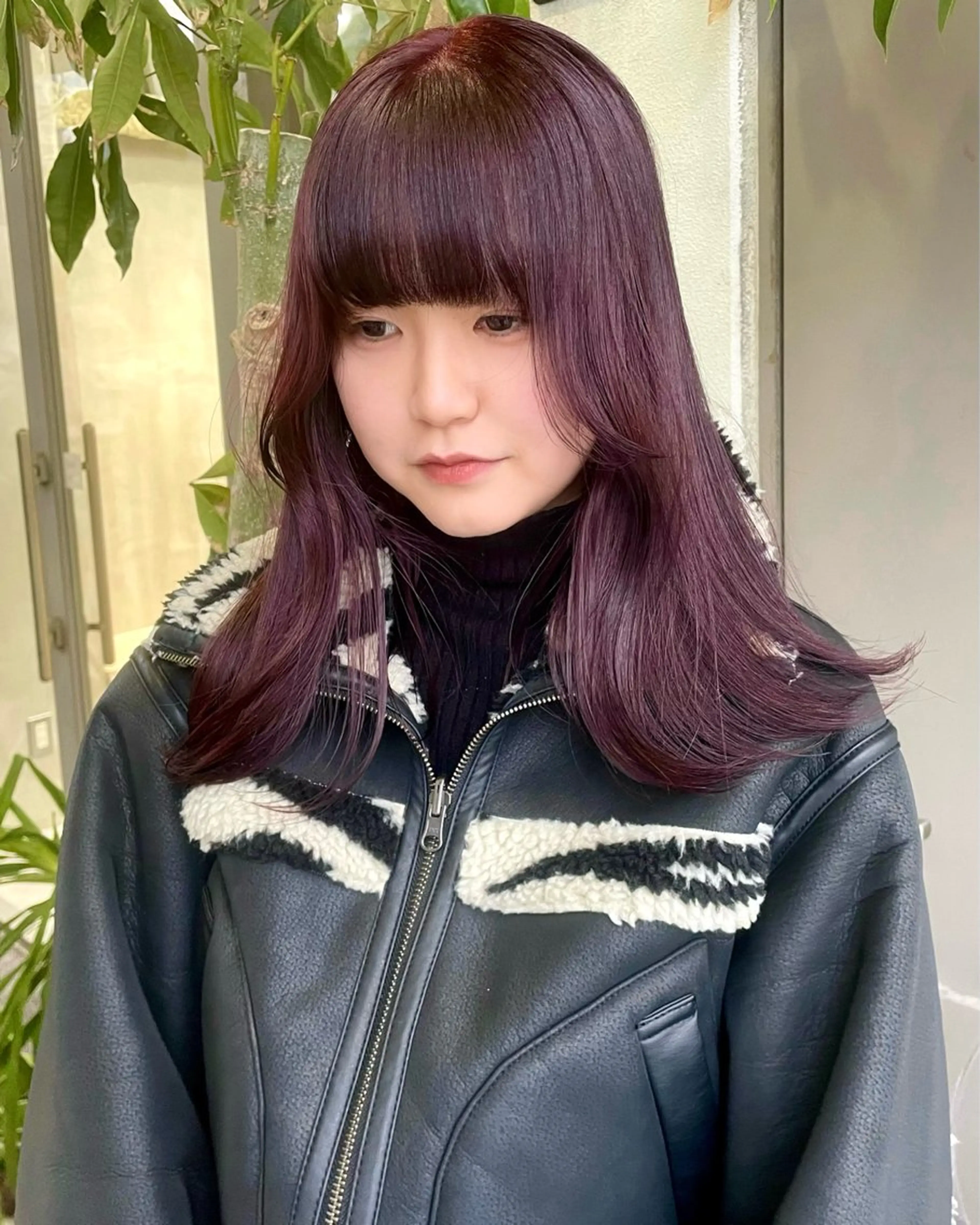 セミロング カラー カット ヘアカラー トリートメント カノン/透明感カラー /酸性ストレートのヘアスタイル