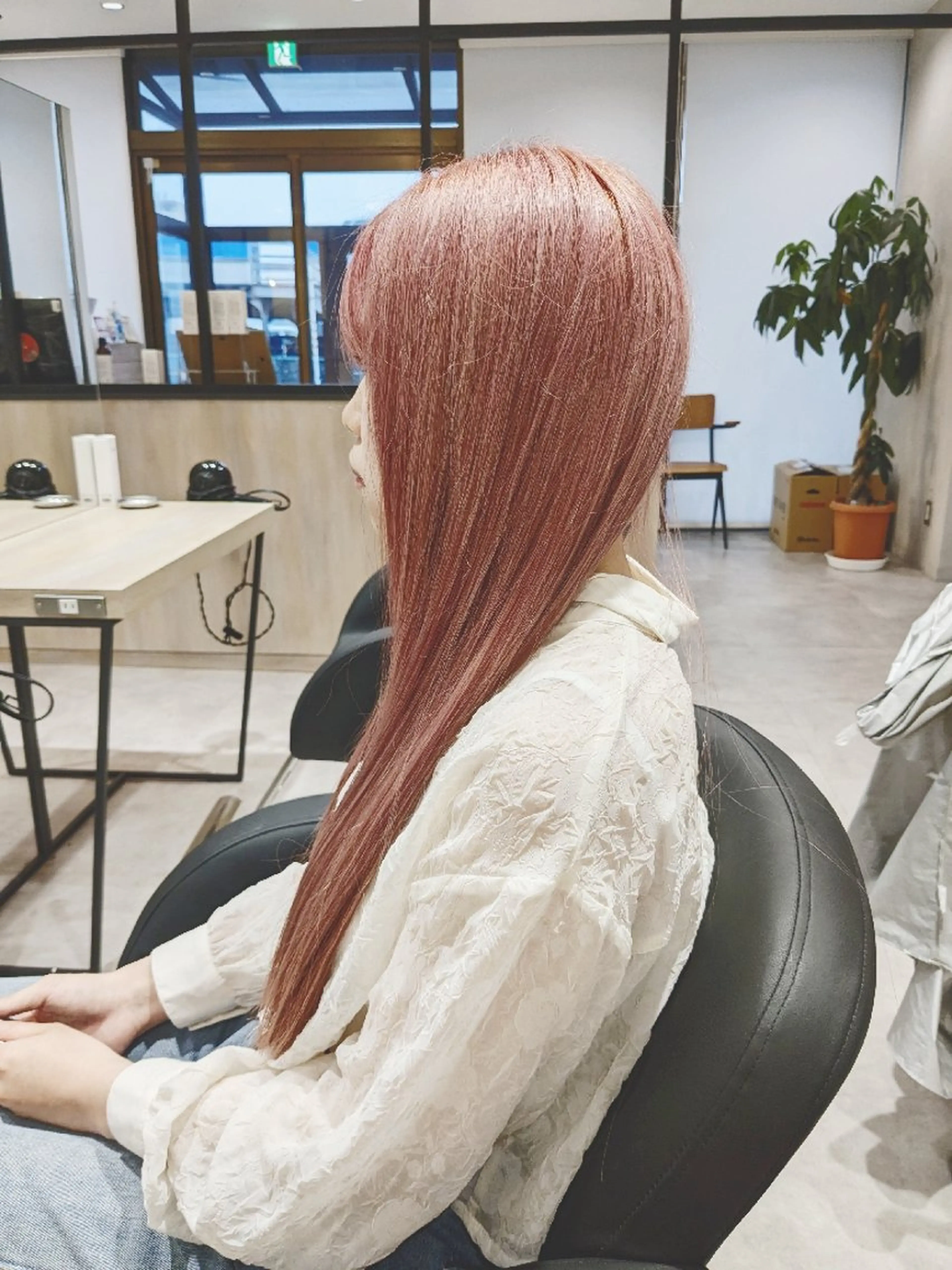 ロング カラー ベージュカラー ピンクカラー ピンクベージュ 髪質改善/メンズヘア TAKAHIROのヘアスタイル