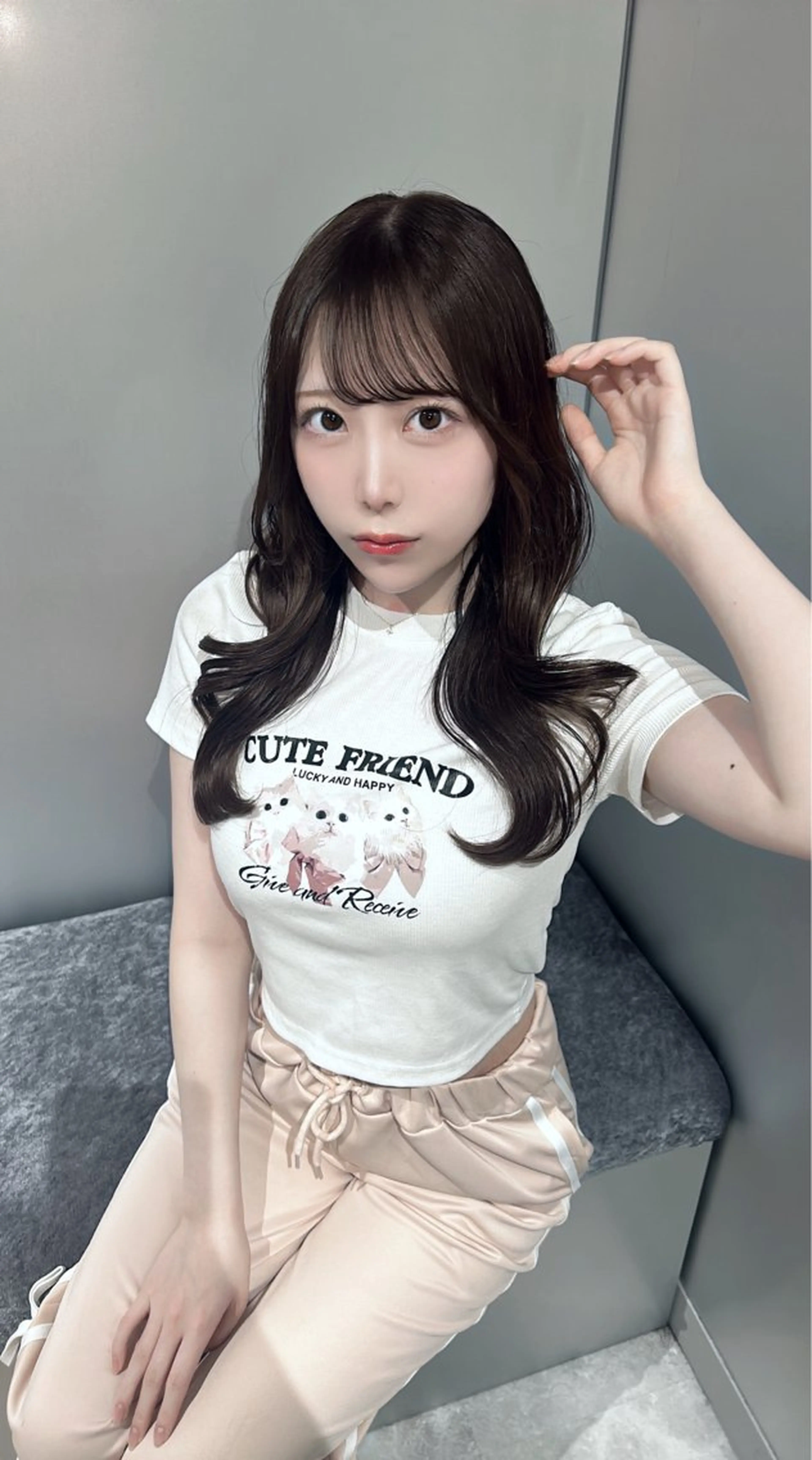 ロング カラー 韓国風ヘア 髪質改善/透明感ヘア にちか🐰のヘアスタイル