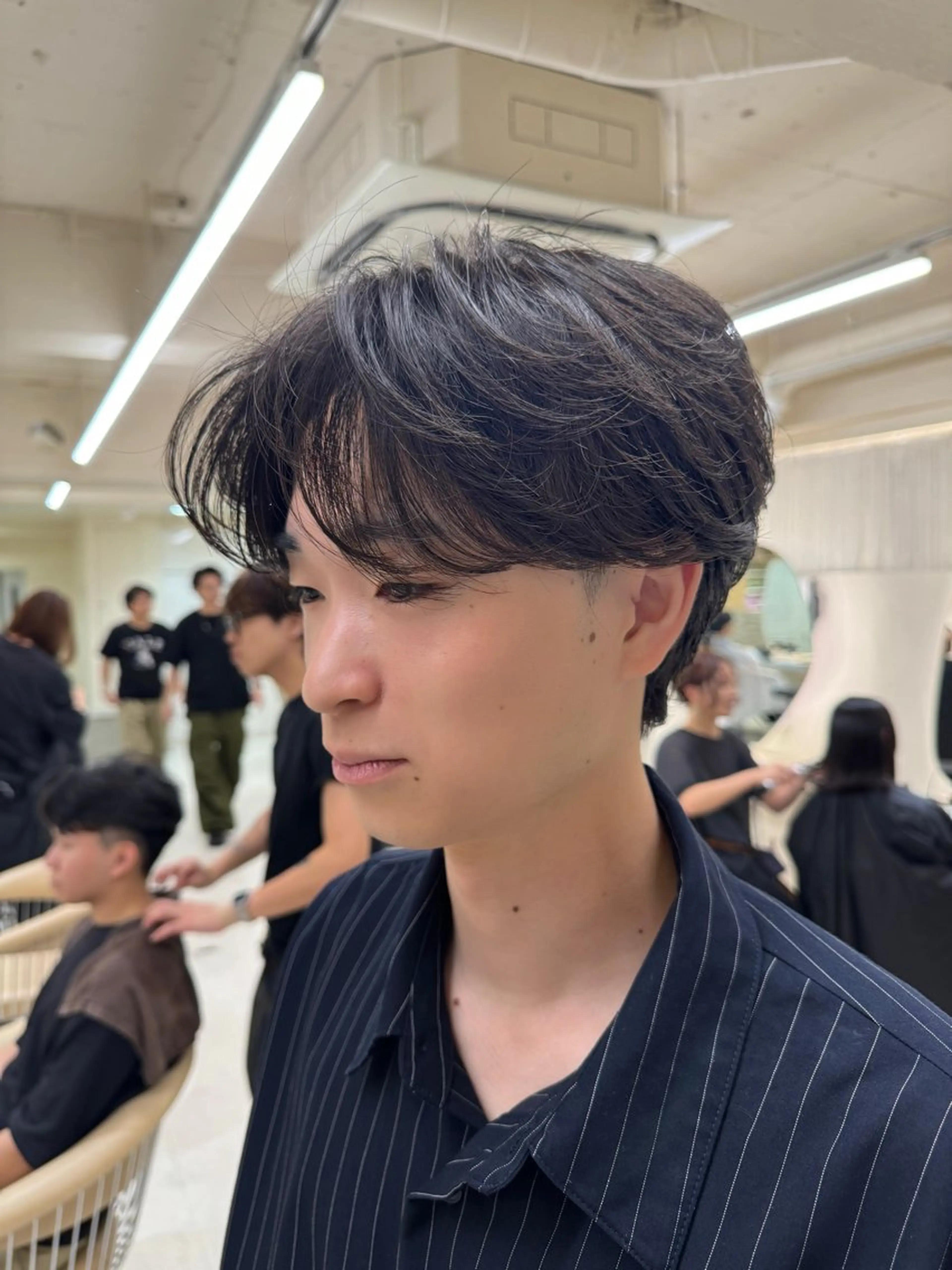 ショート パーマ メンズ センターパート メンズパーマ ニュアンスパーマ nico TOKYO 横浜所属・横浜/レイヤー/ カネコのヘアスタイル