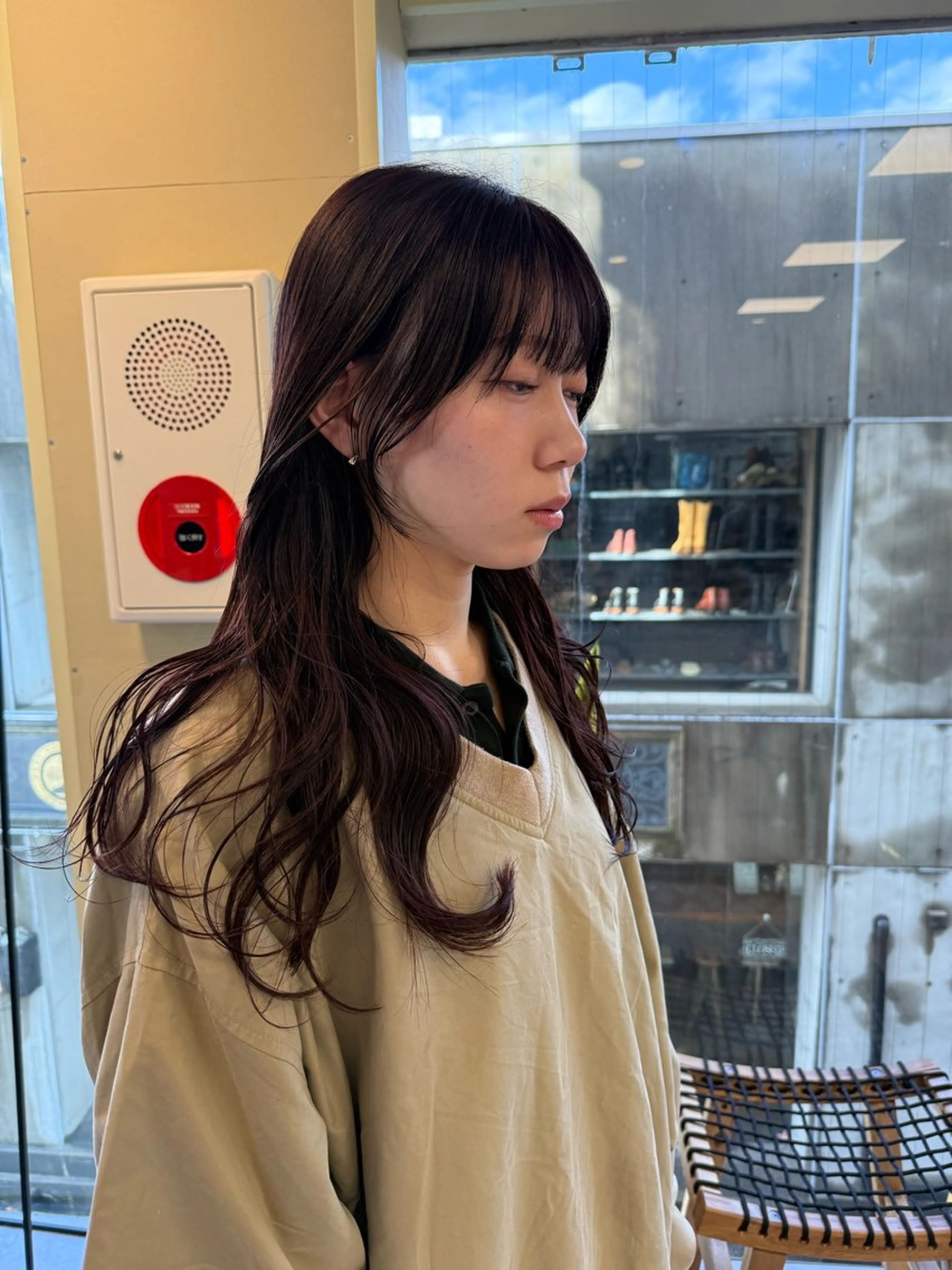 セミロング カラー カット ヘアカラー トリートメント 伶風/ボブ/ ハッシュカットのヘアスタイル