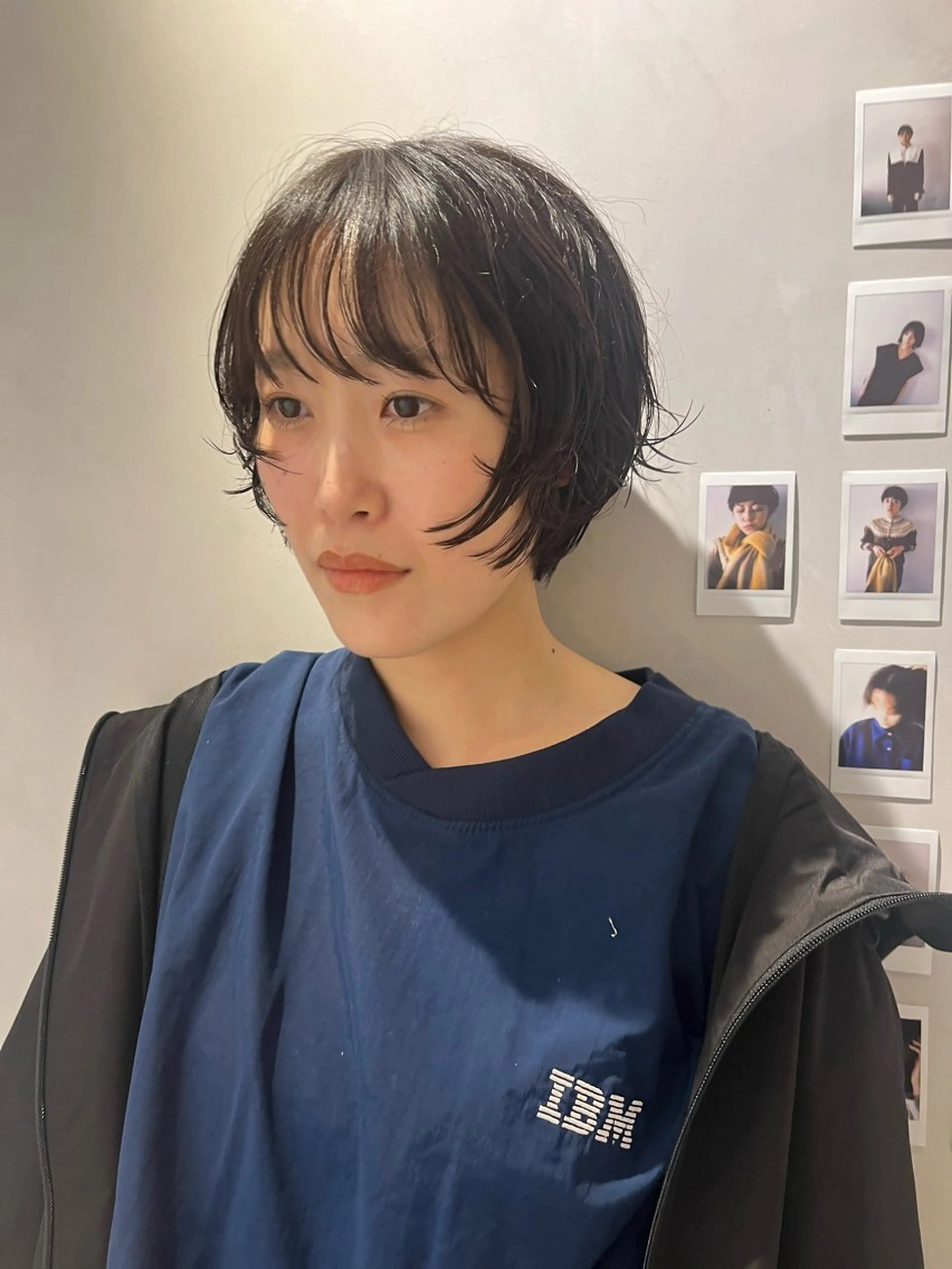 ショート ショートレイヤー 顔まわりレイヤー レイヤーカット ショートヘア 宮城 星のヘアスタイル