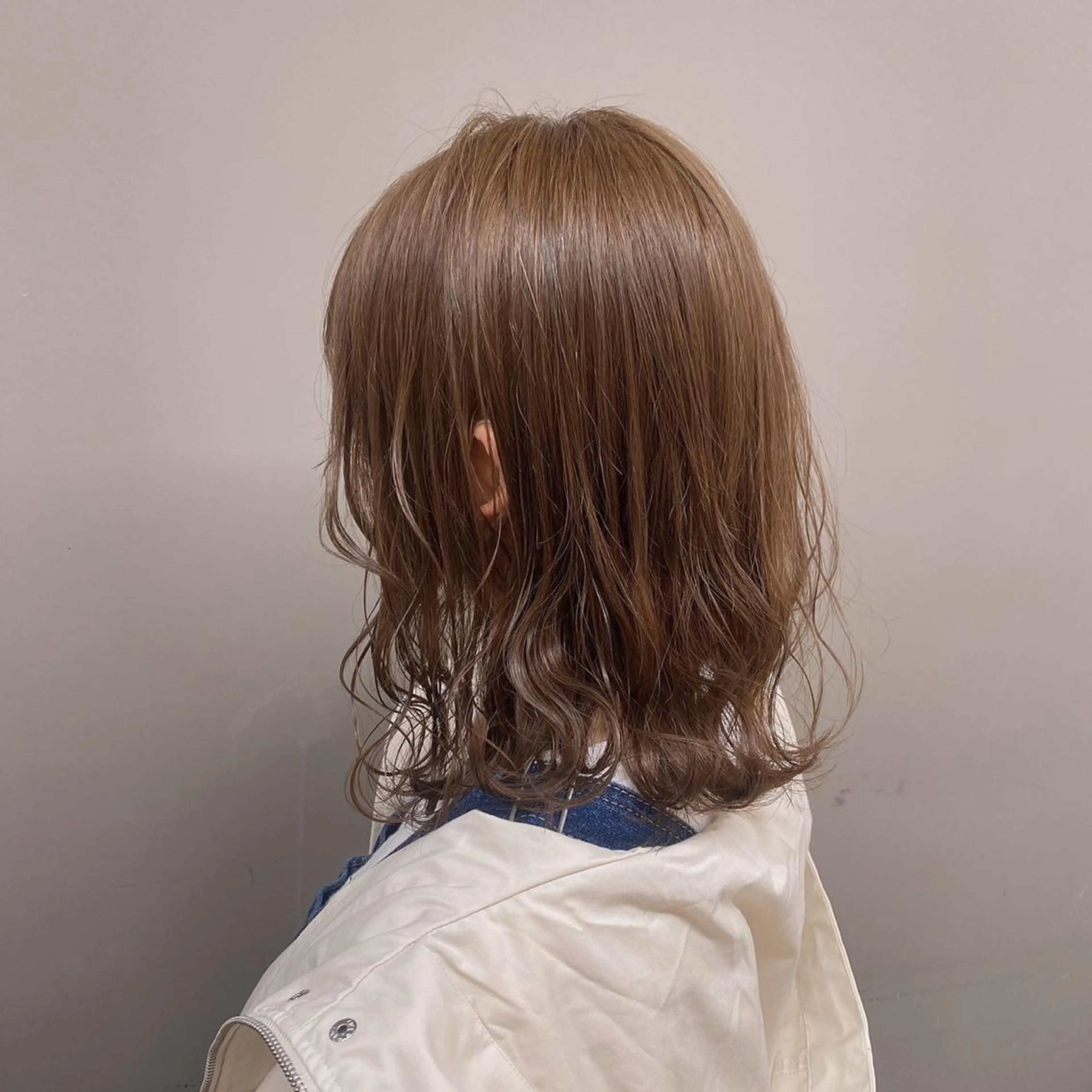 セミロング カラー ヘアアレンジ ピンク・ベージュ🩰 カラー🫧とらのヘアスタイル