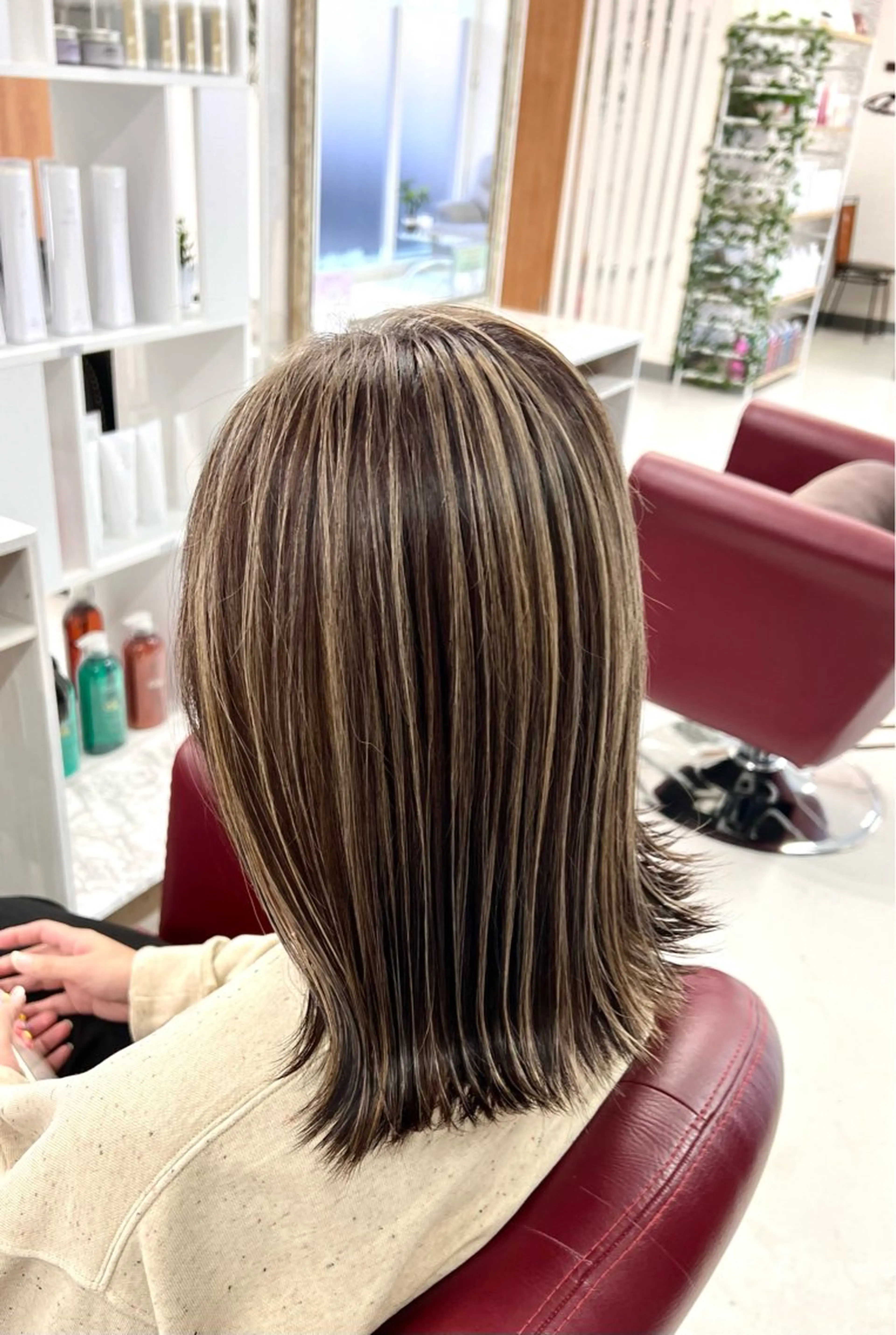 ミディアム カラー ハイライトカラー ハイライト KEN 🌟のヘアスタイル