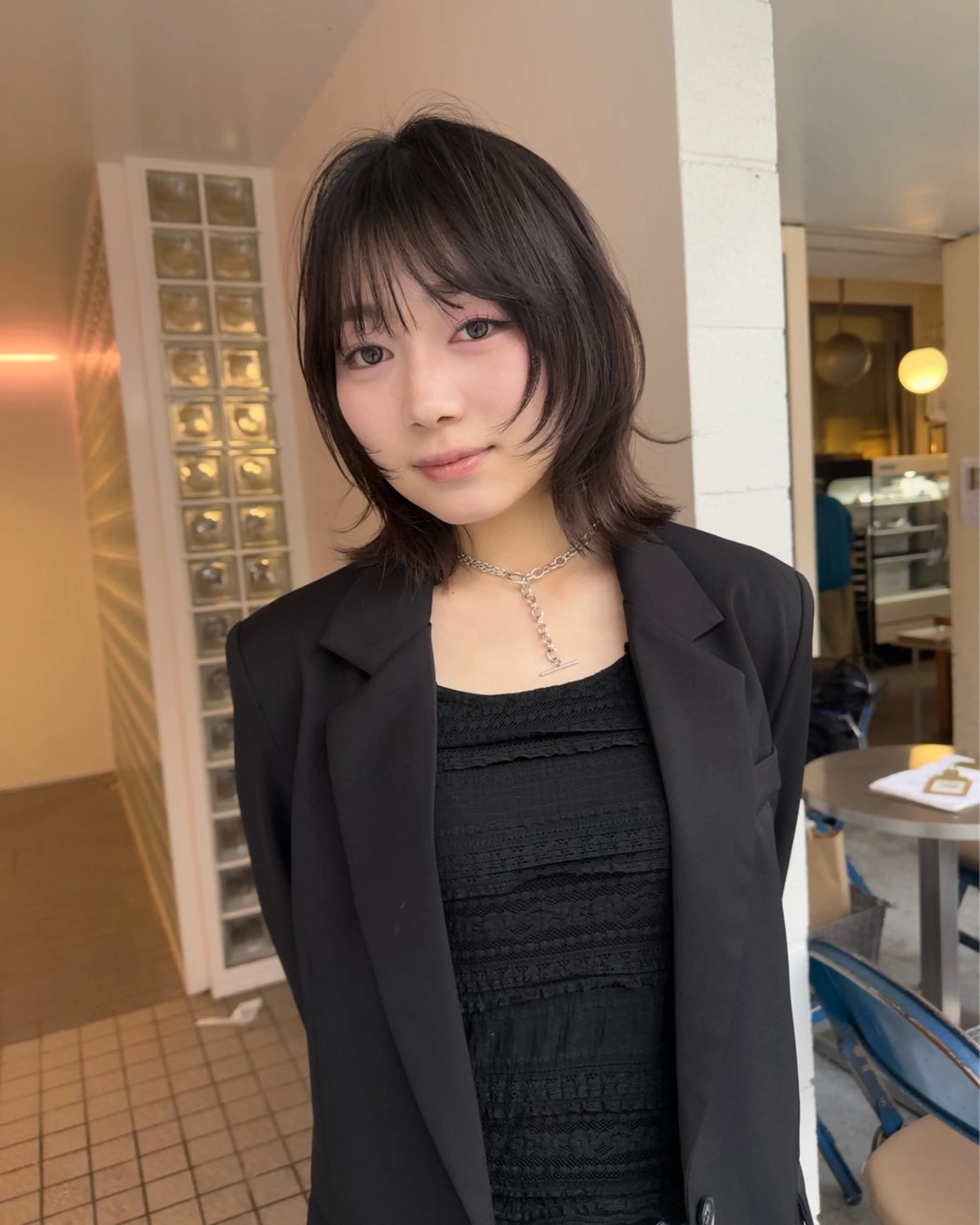 ミディアム カラー カット ヘアカラー トリートメント ボブ/似合わせ レイヤーcocomoのヘアスタイル