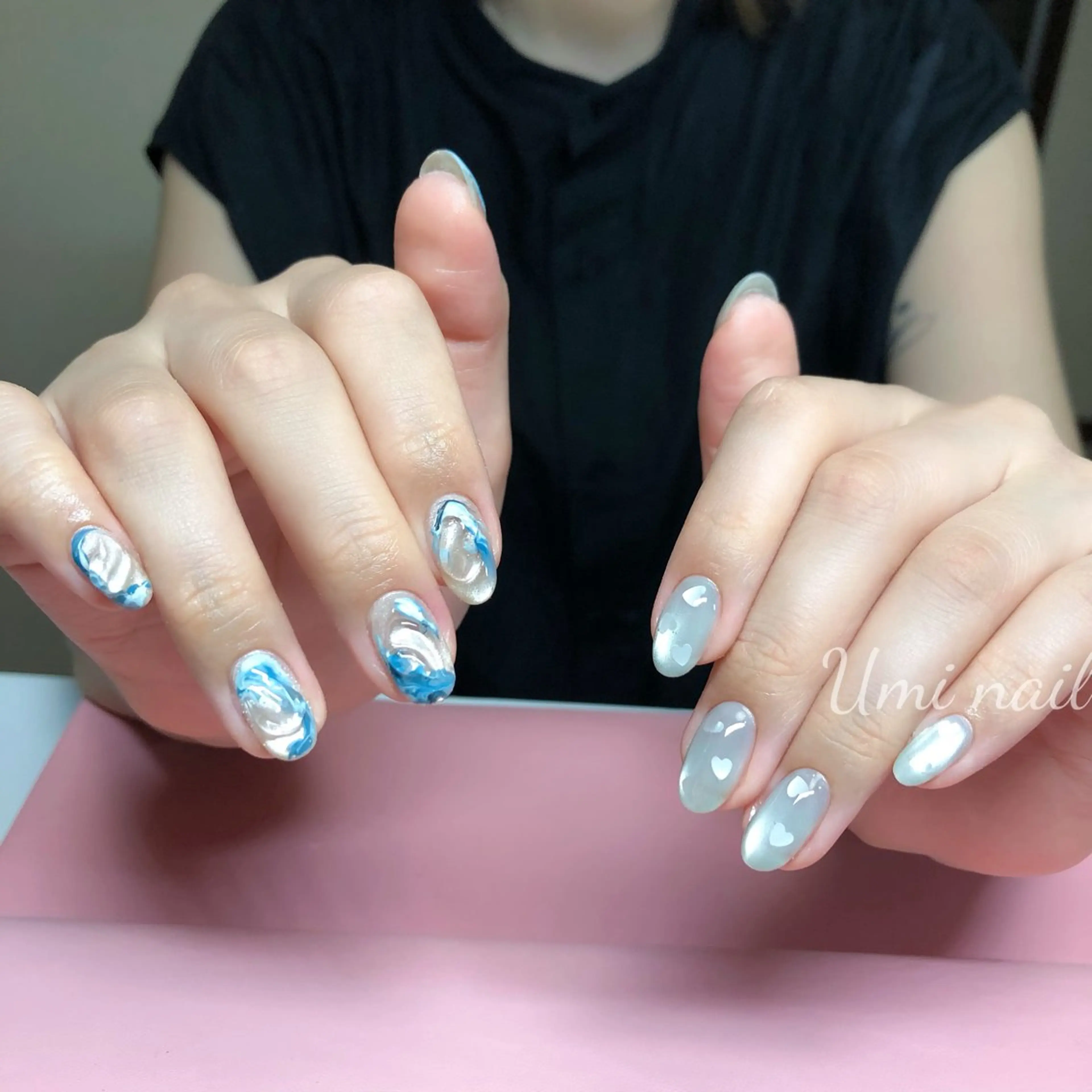 ネイル 持ち込み ハンドネイル 日暮里 Umi Nailのネイルデザイン
