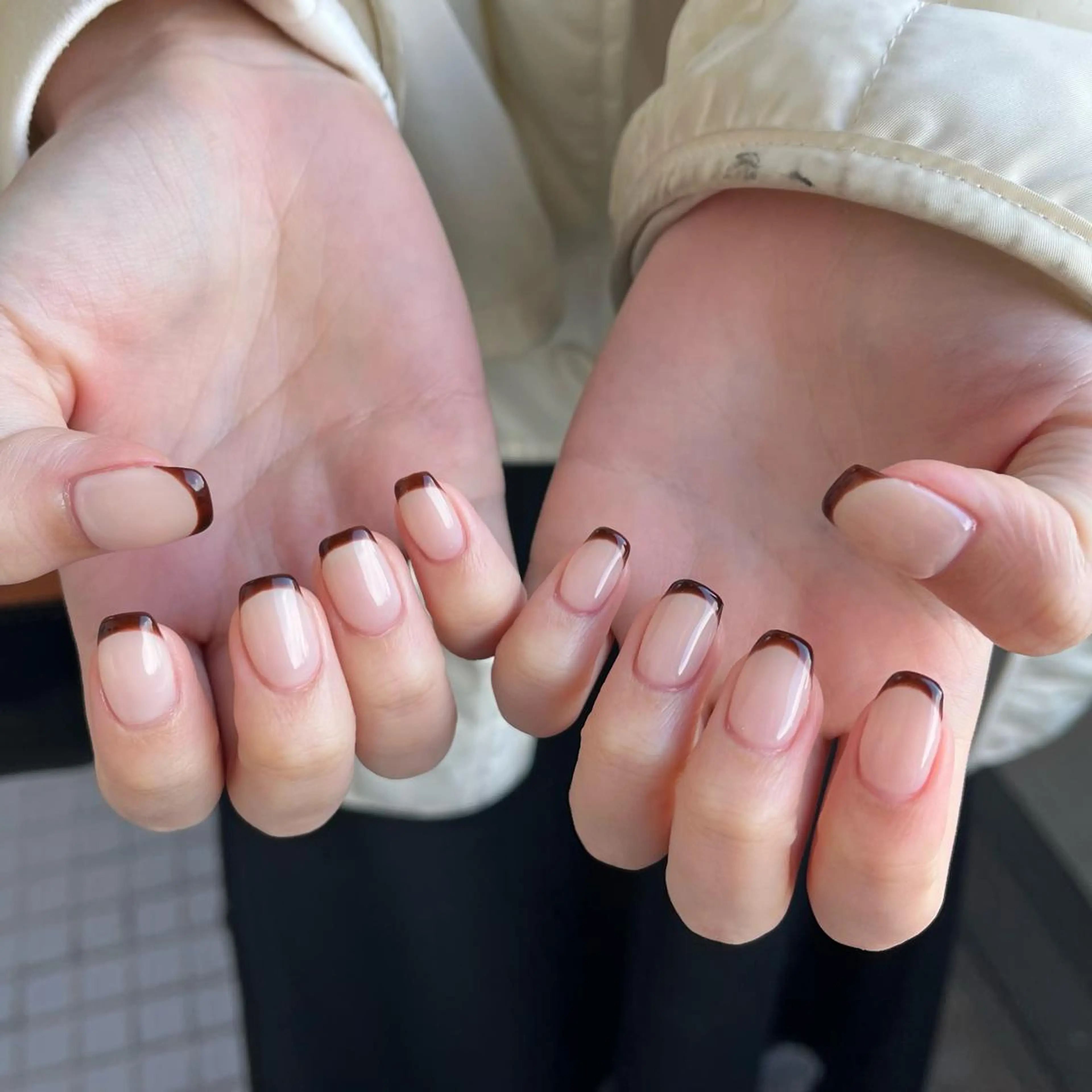 ネイル ハンドネイル 🤎Two ERI🤎のネイルデザイン